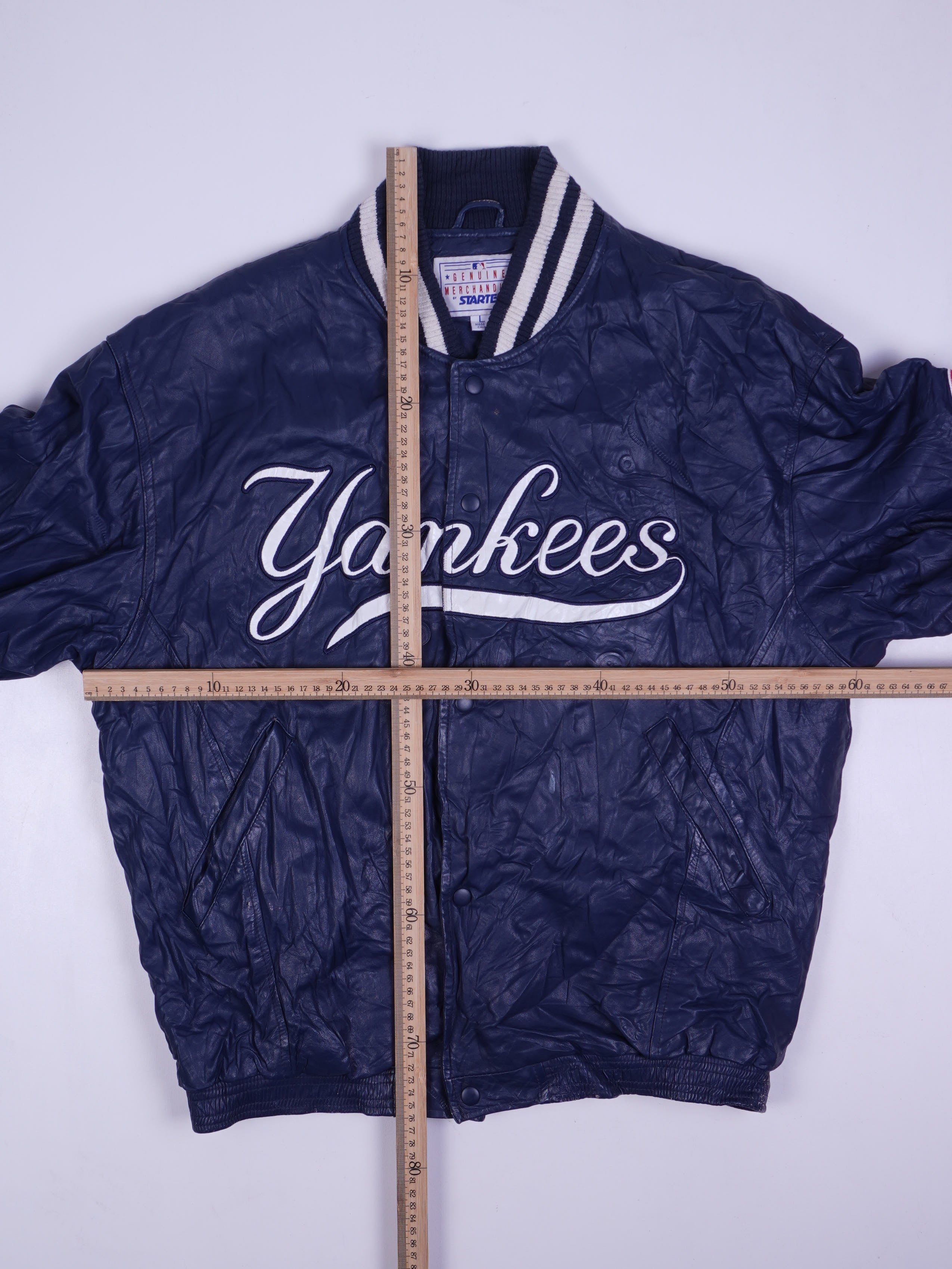 Starter Yankees MLB Leder College Jacke (L)