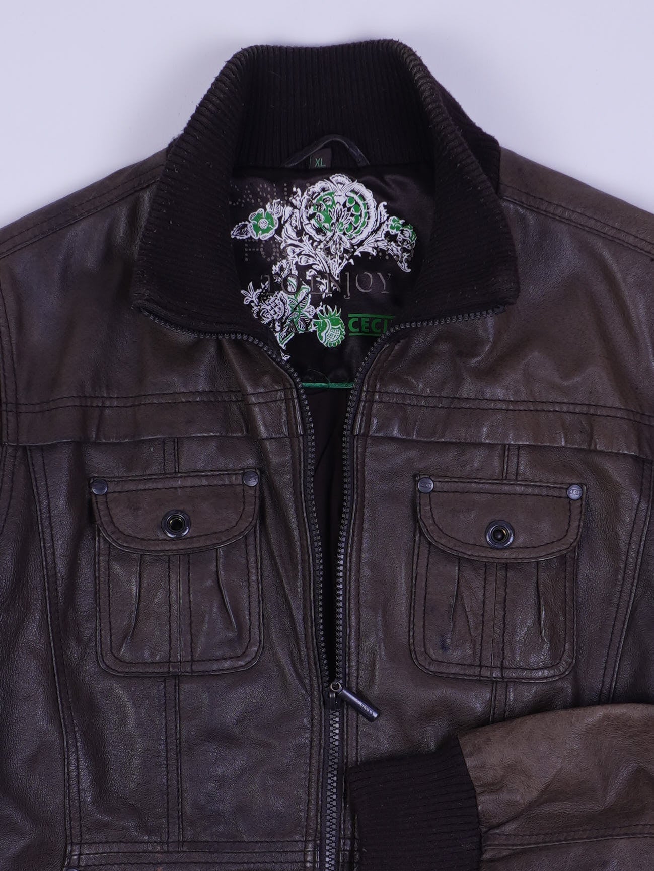 Vintage Lederjacke (M)