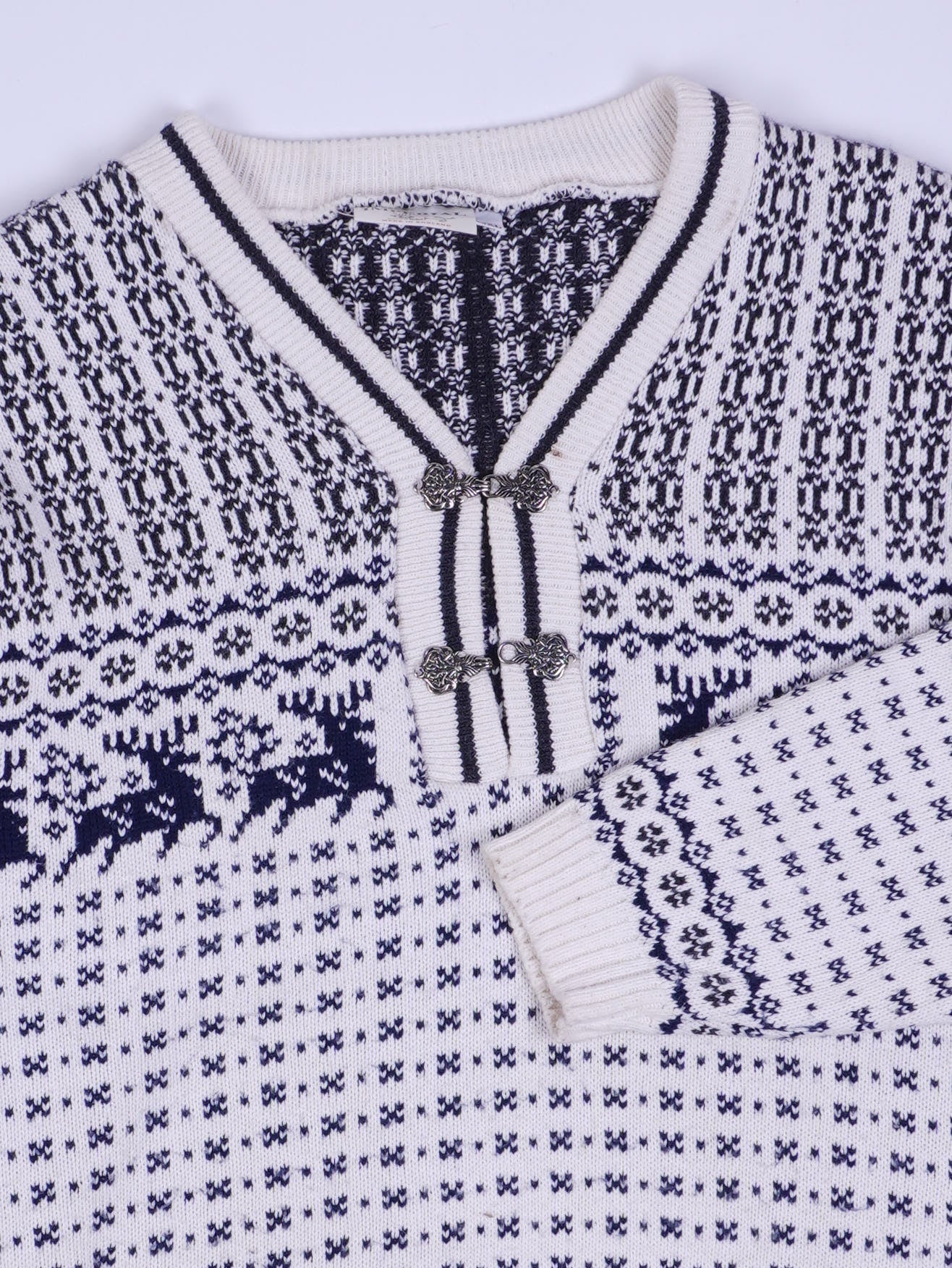 Vintage Half Button Sweater (XL)