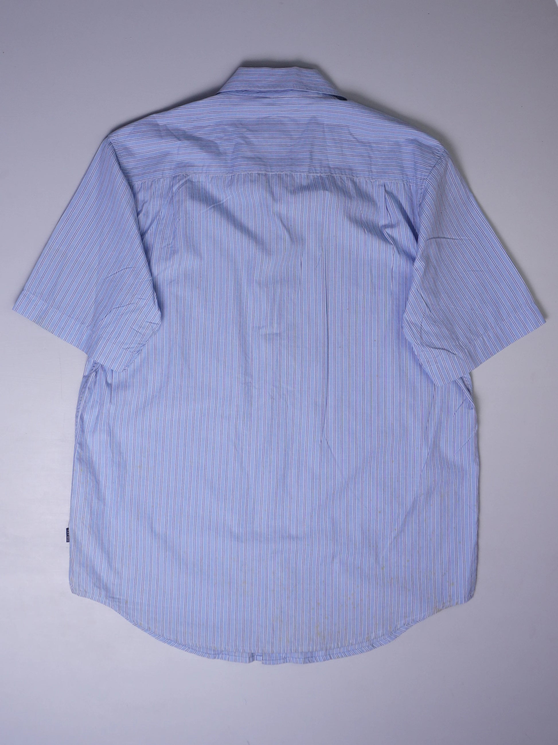 Vintage Gestreift Kurzarmhemd (S)