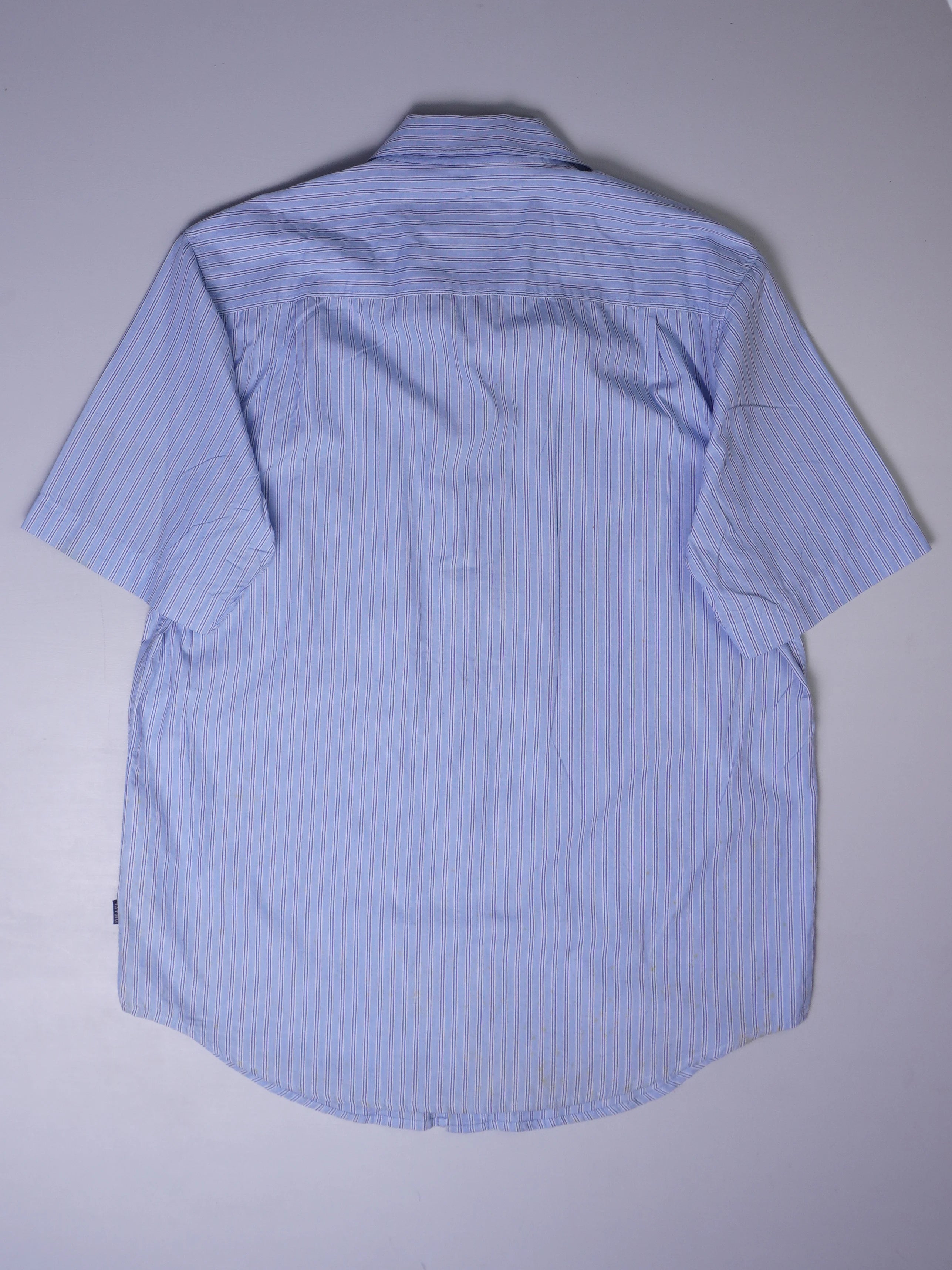 Vintage Gestreift Kurzarmhemd (S)