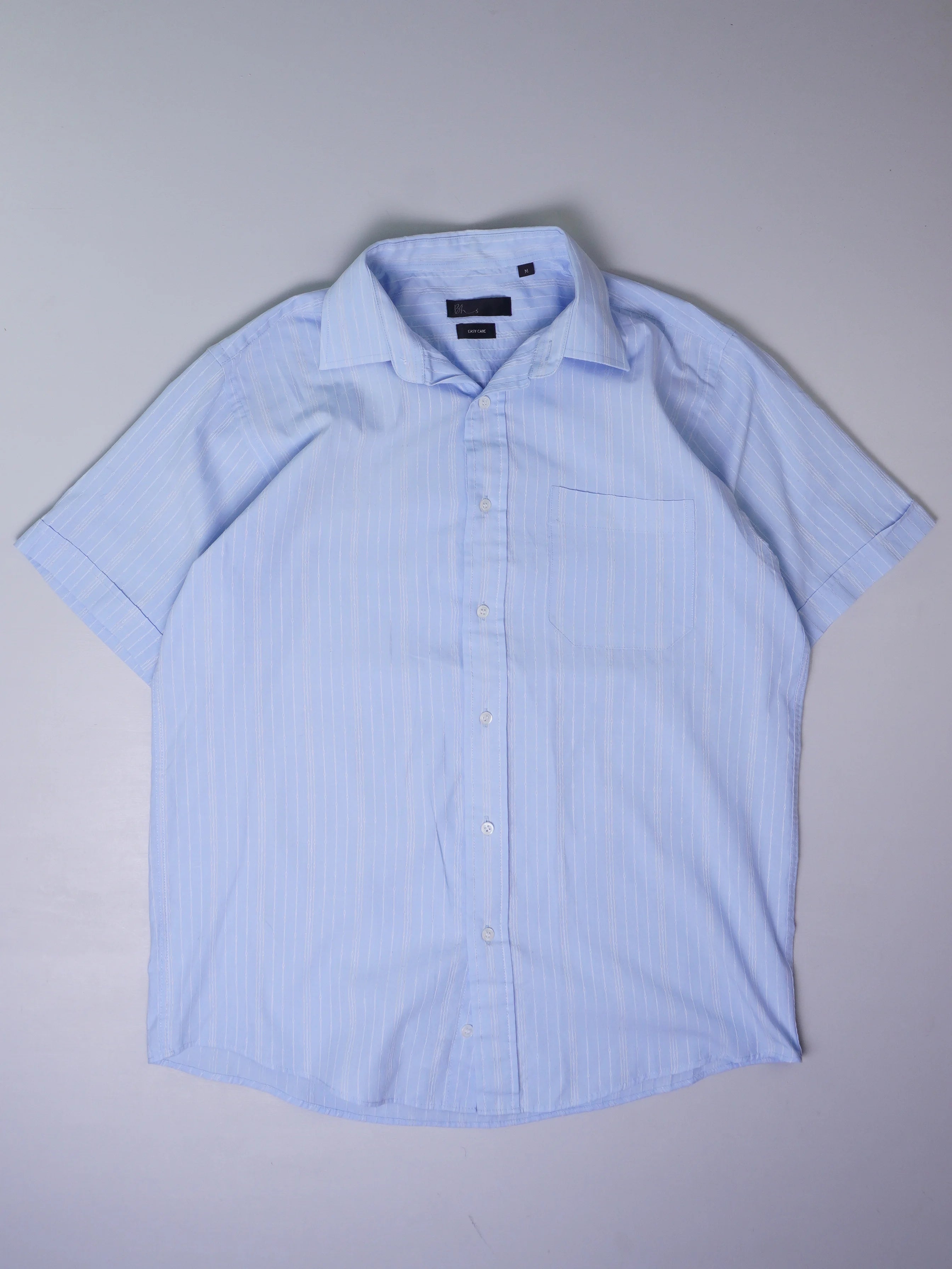 Vintage Gestreiftes Kurzarmhemd (M)