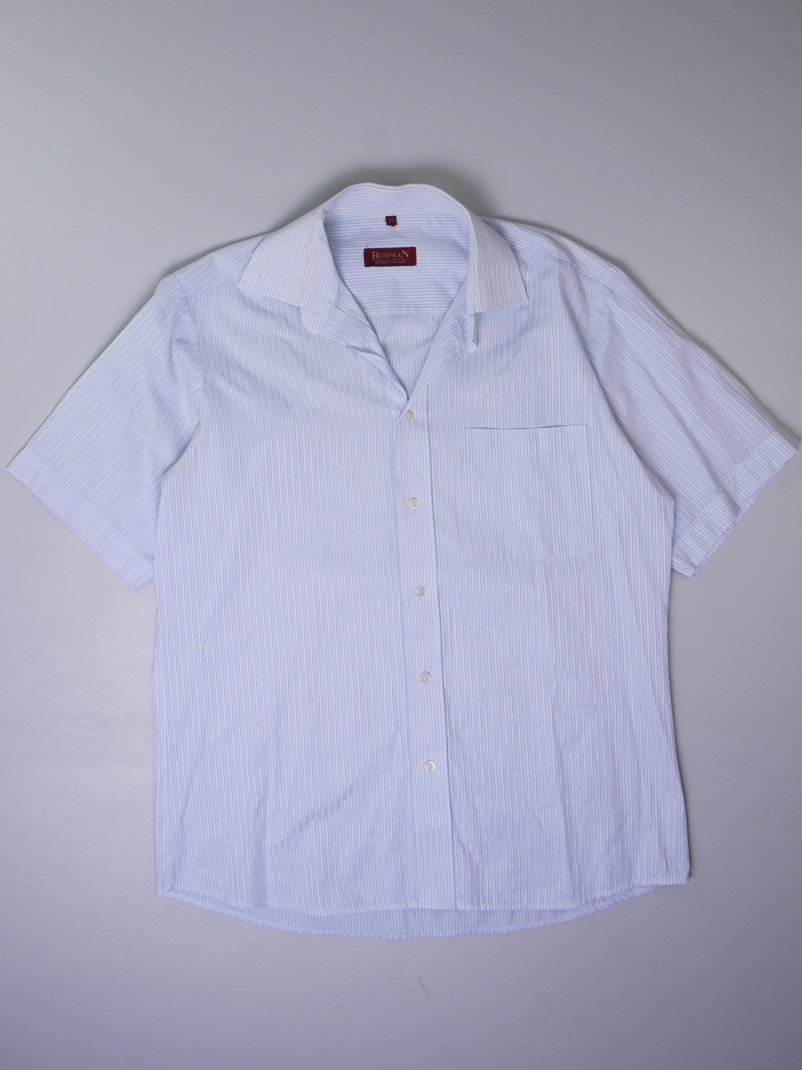 Vintage Gestreiftes Kurzarmhemd (L)