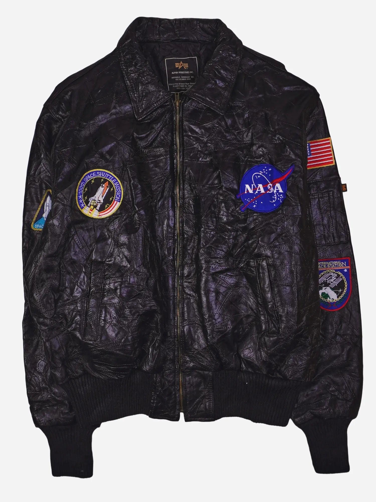 Vintage Lederjacke (L)