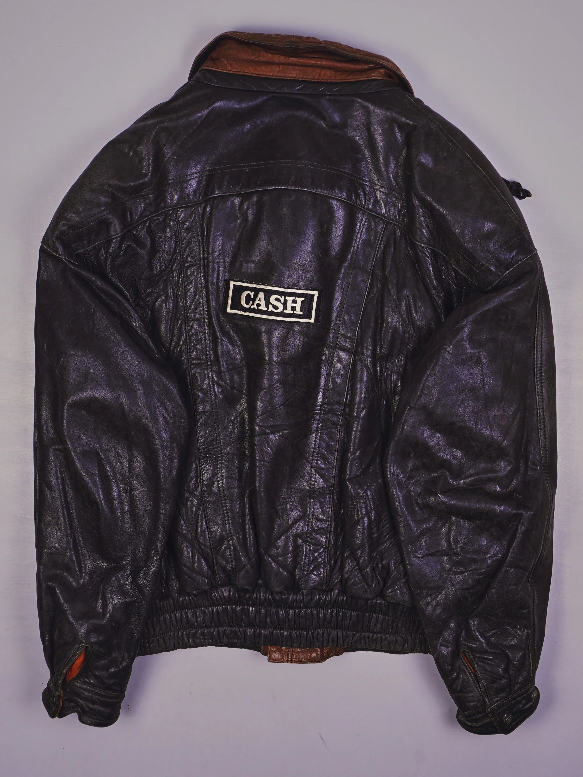 Vintage Rocker Lederjacke (L)