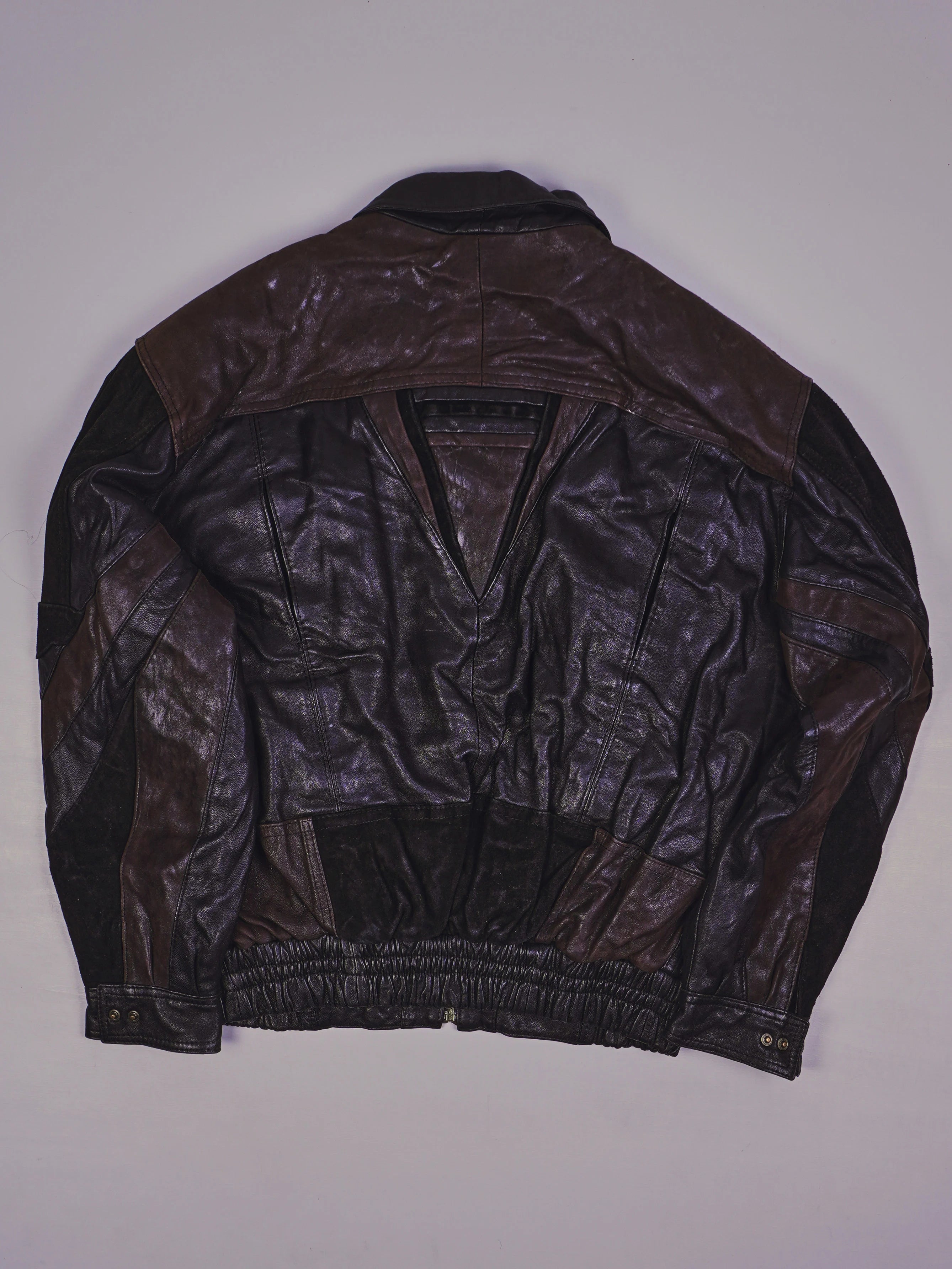 Vintage Biker Lederjacke (L)