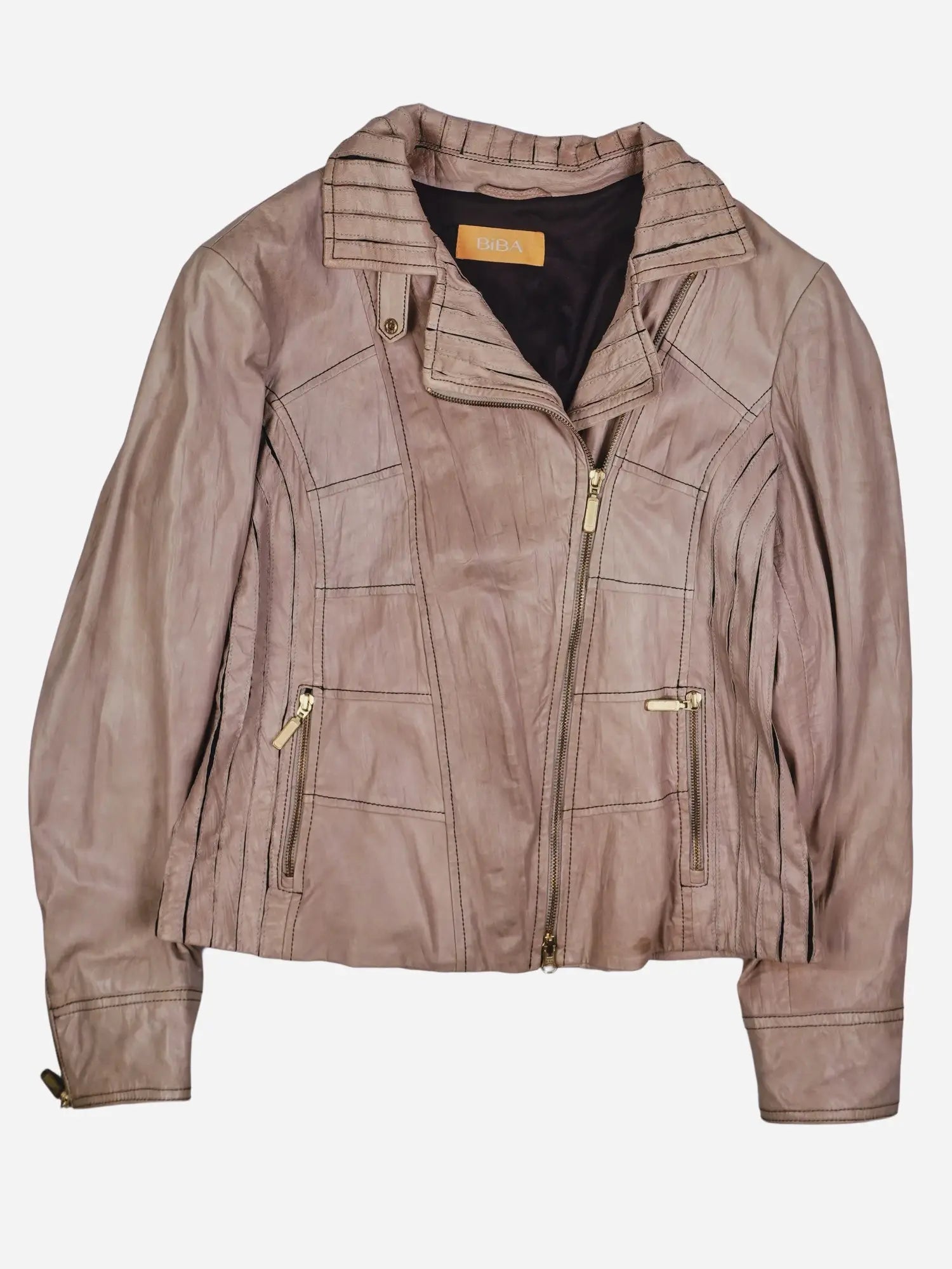 Vintage Biker Lederjacke (L)
