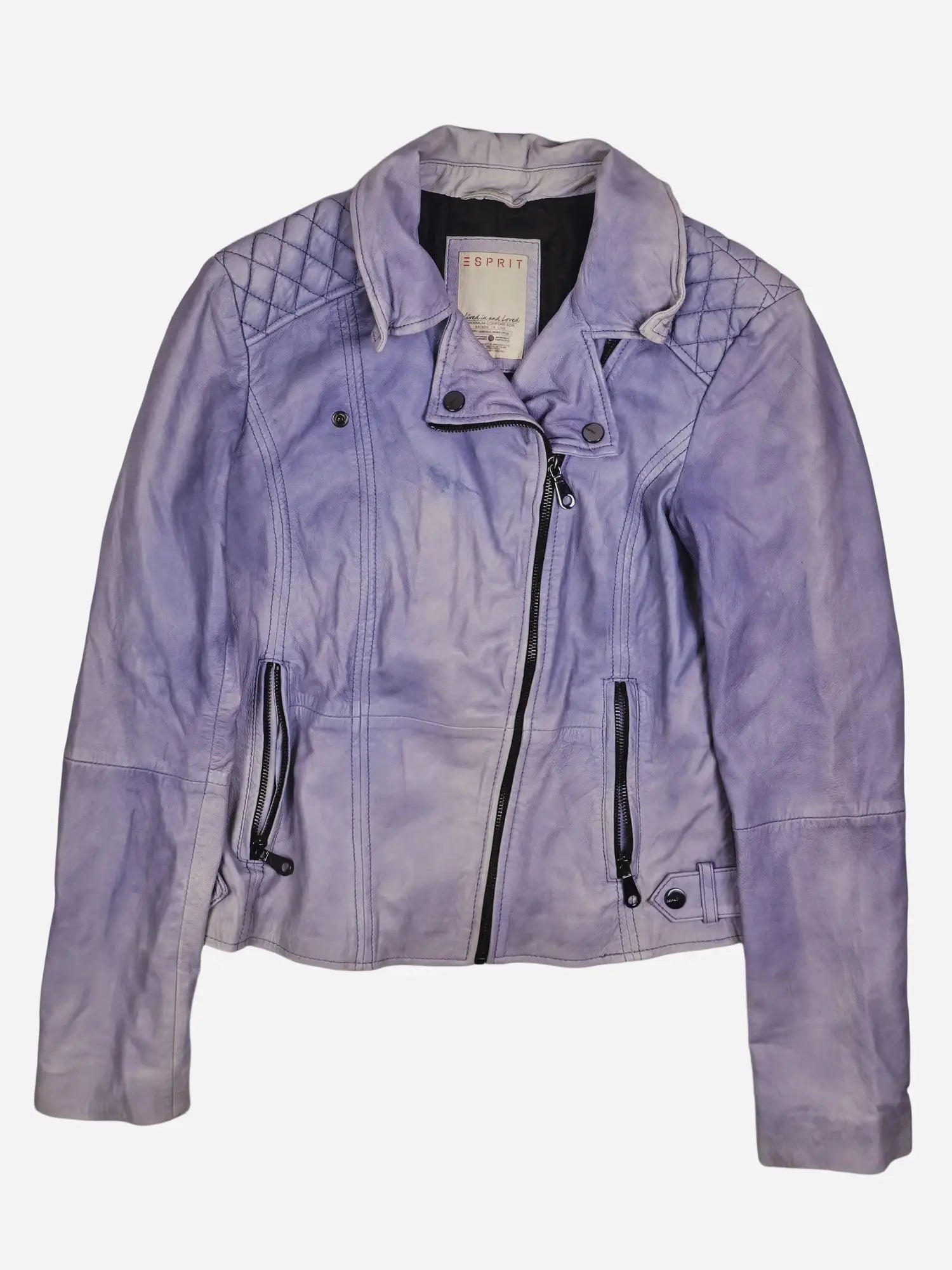 Vintage Biker Lederjacke (S)