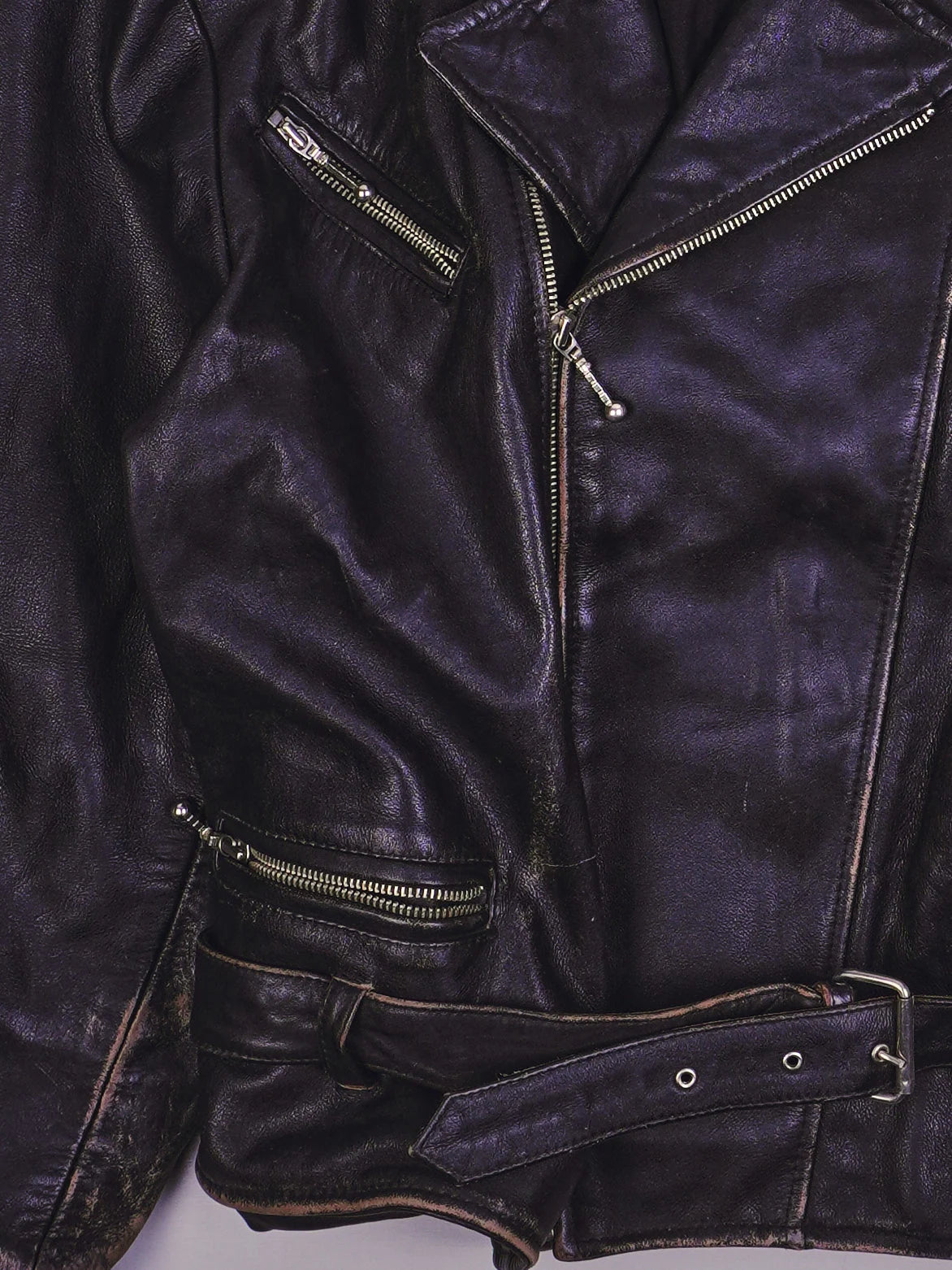 Vintage Rocker Lederjacke (S)