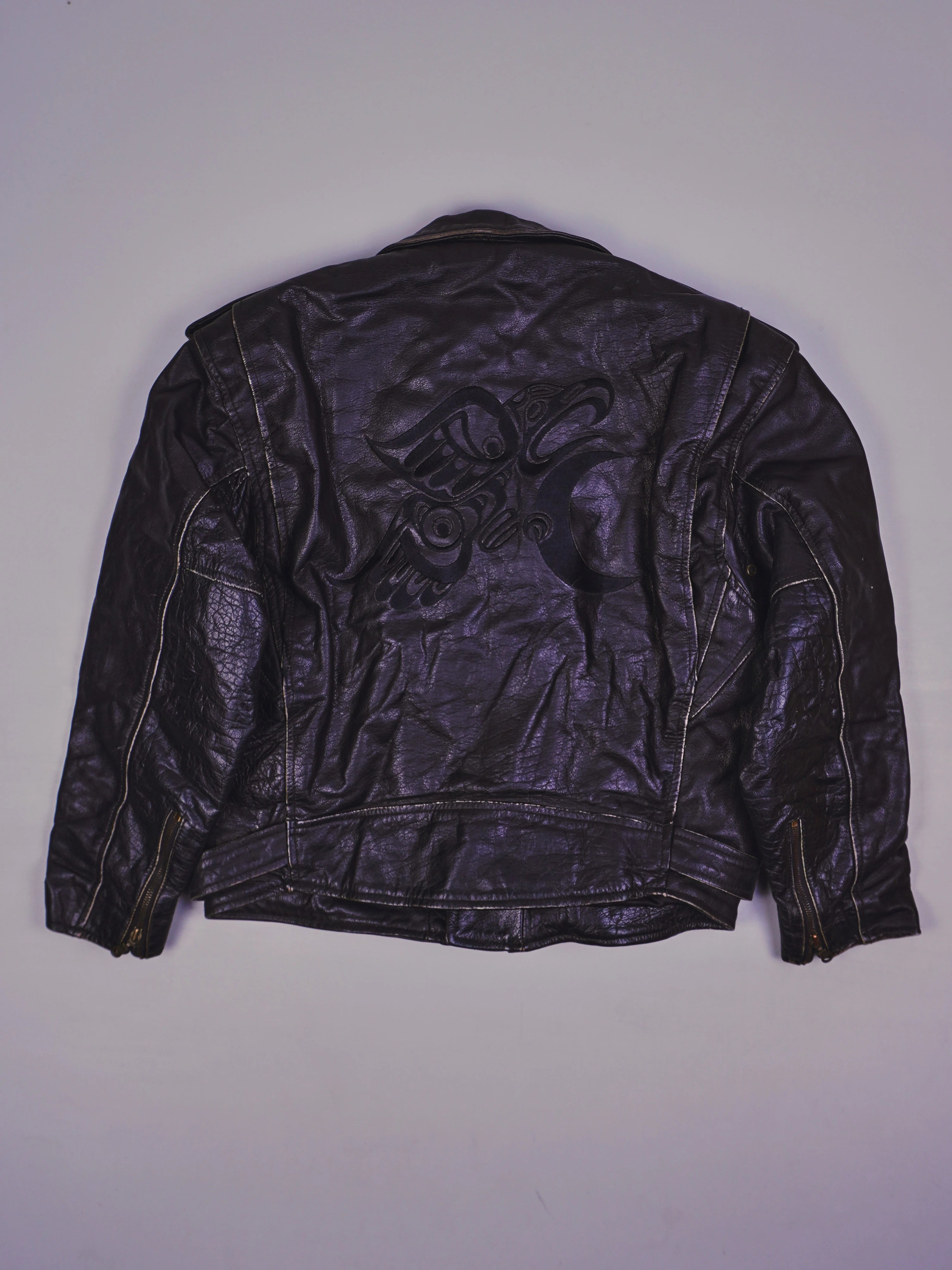 Vintage Rocker Lederjacke (M)