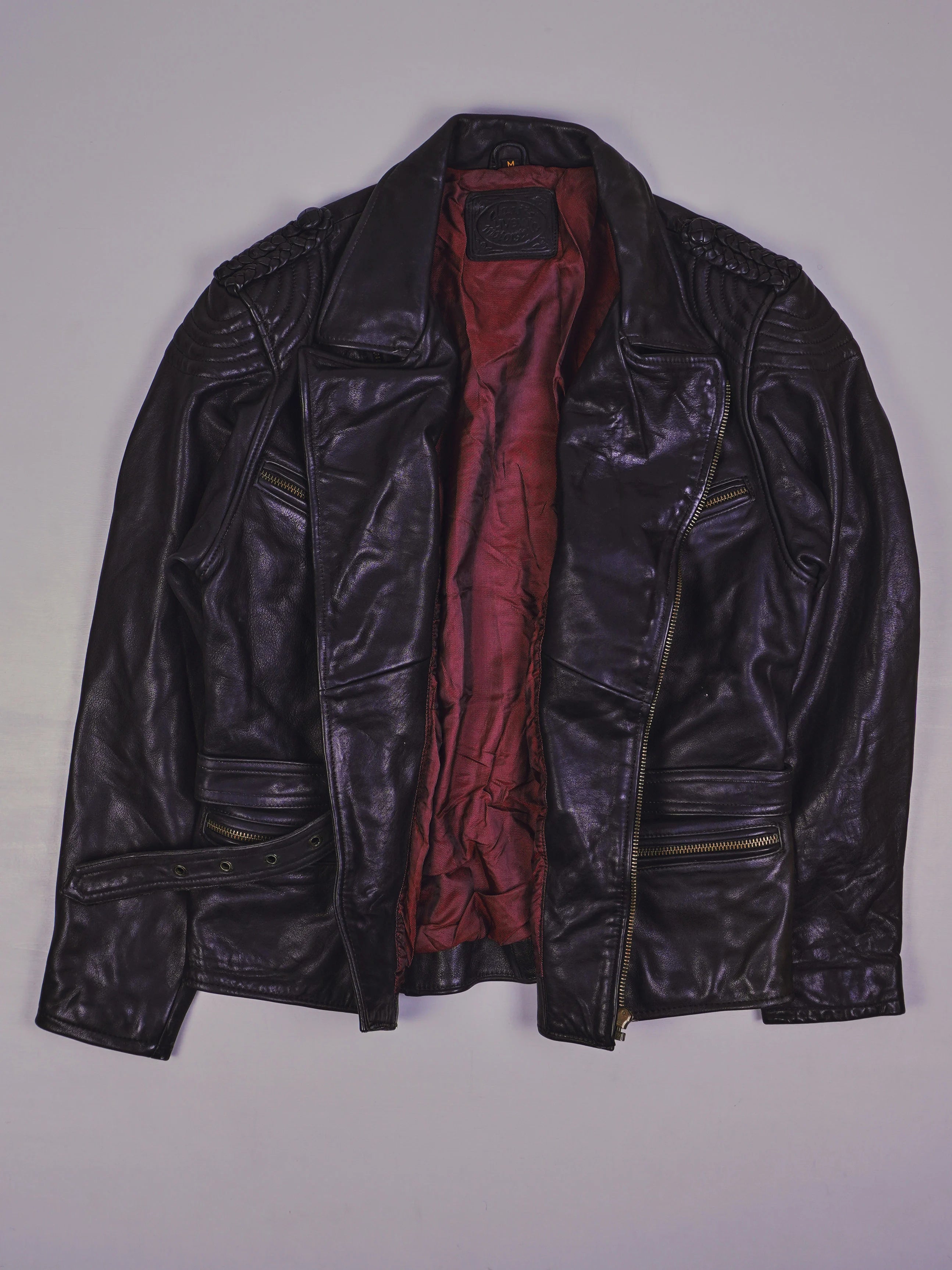 Vintage Lederjacke (M)