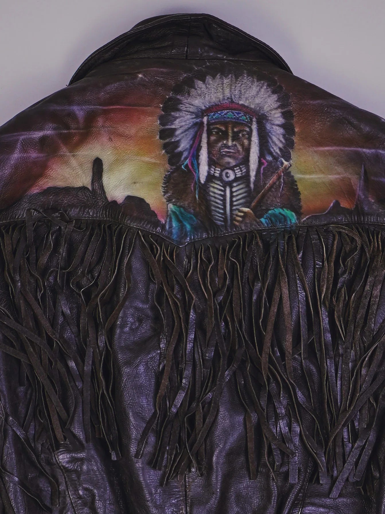 Vintage Indie Lederjacke (M)