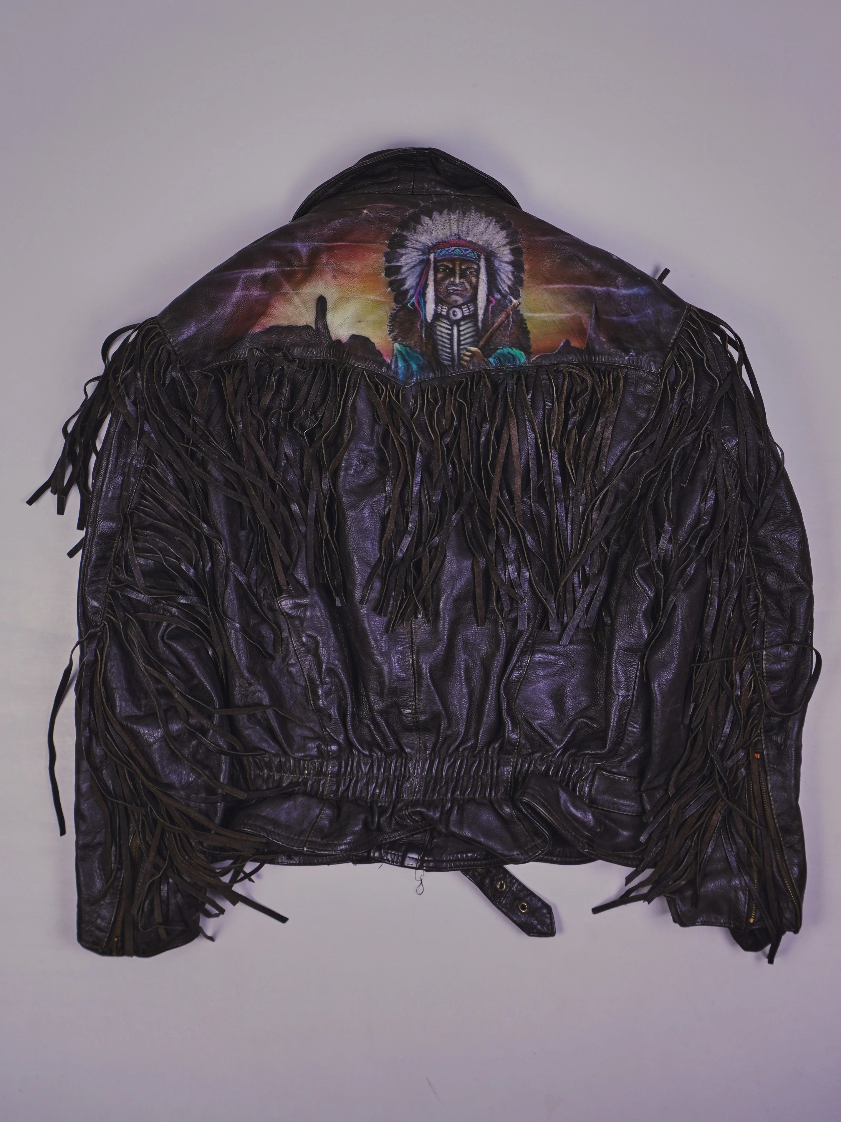 Vintage Indie Lederjacke (M)