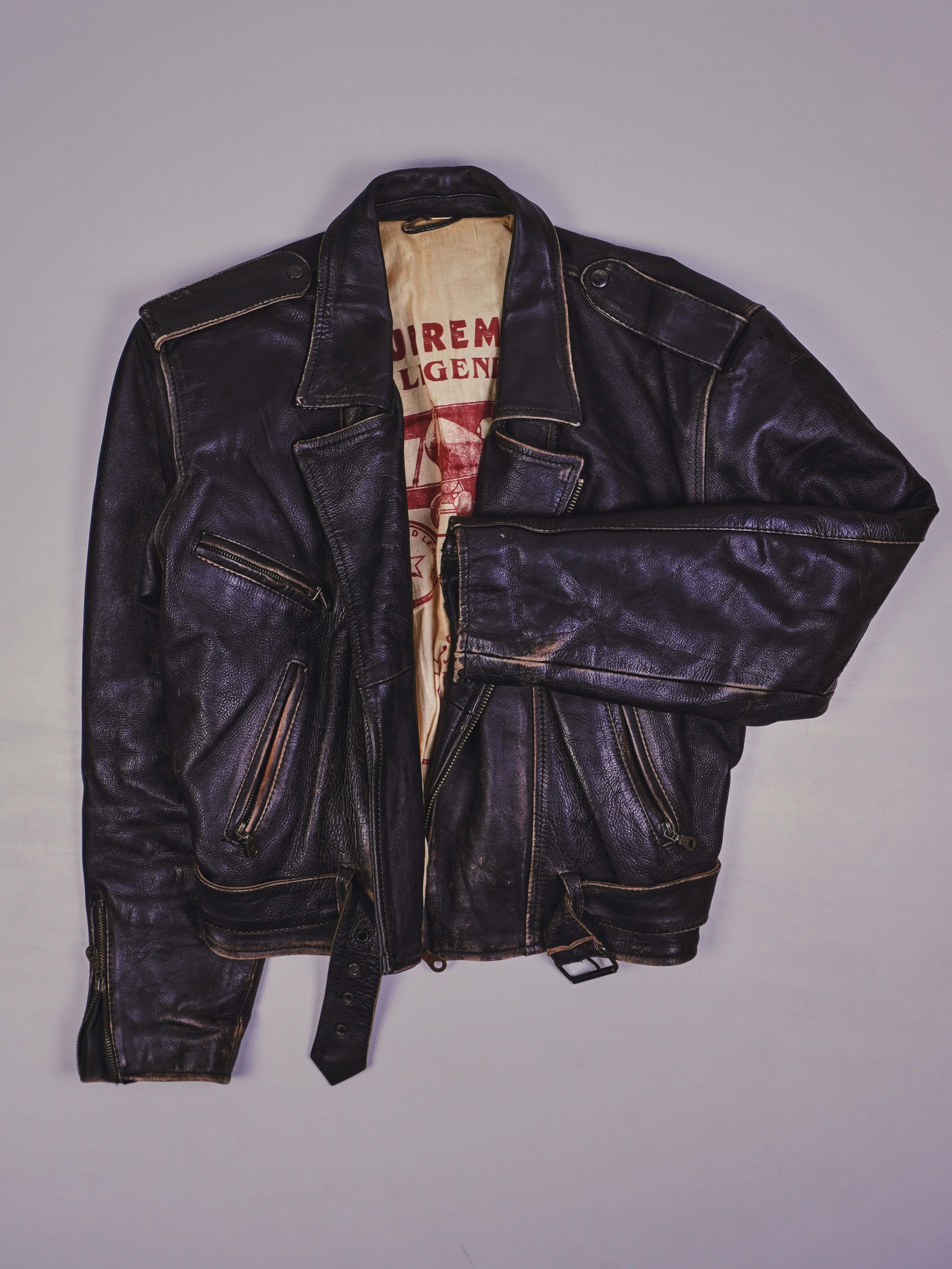 Vinage Piloten Lederjacke (M)