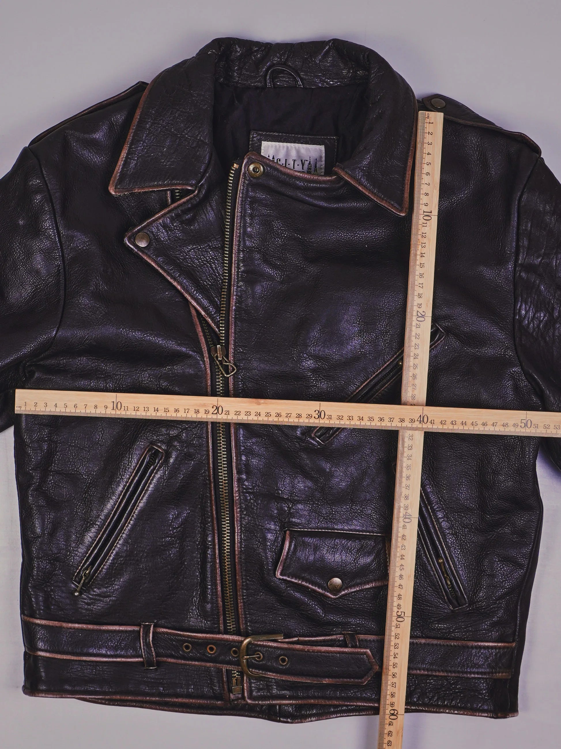 Vintage Rocker Lederjacke (L)
