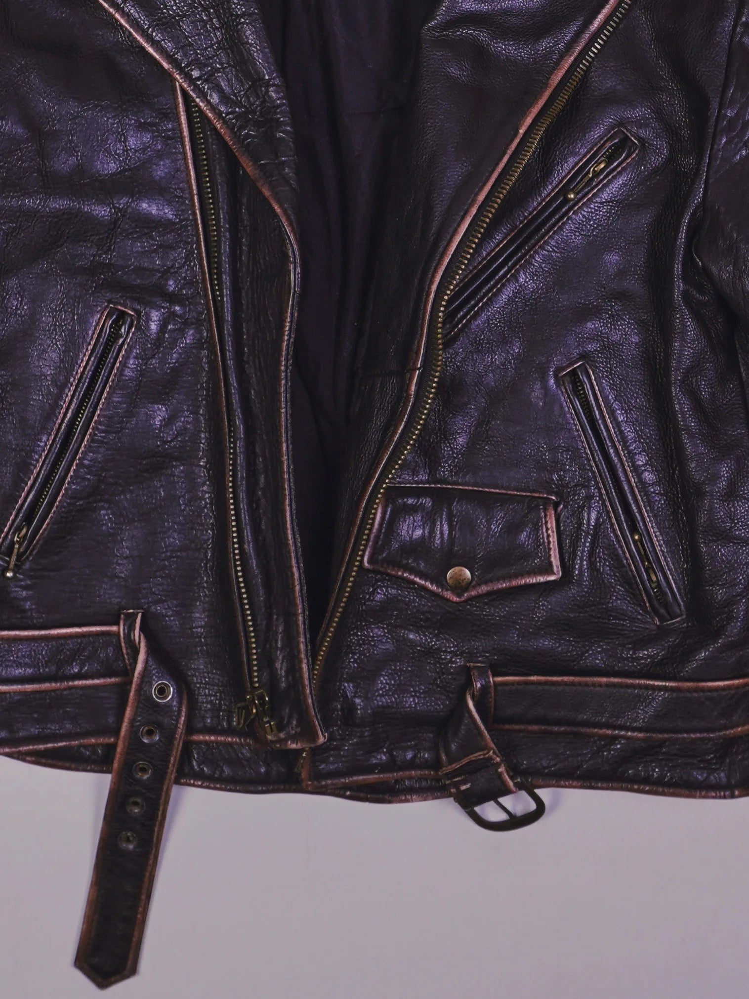 Vintage Rocker Lederjacke (L)