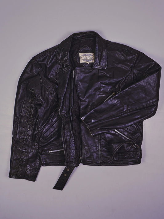 Vintage Rocker Lederjacke (M)