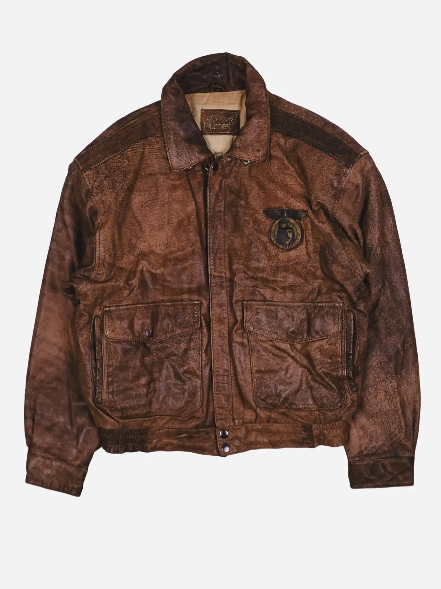 Vintage Piloten Lederjacke (s)