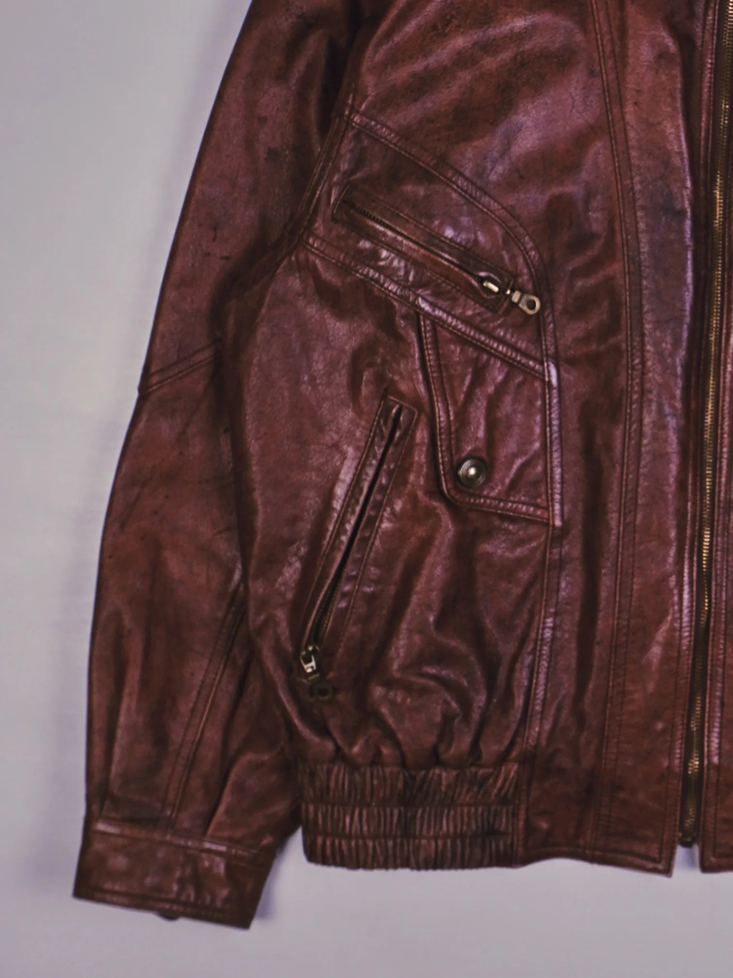 Vintage Lederjacke (L)