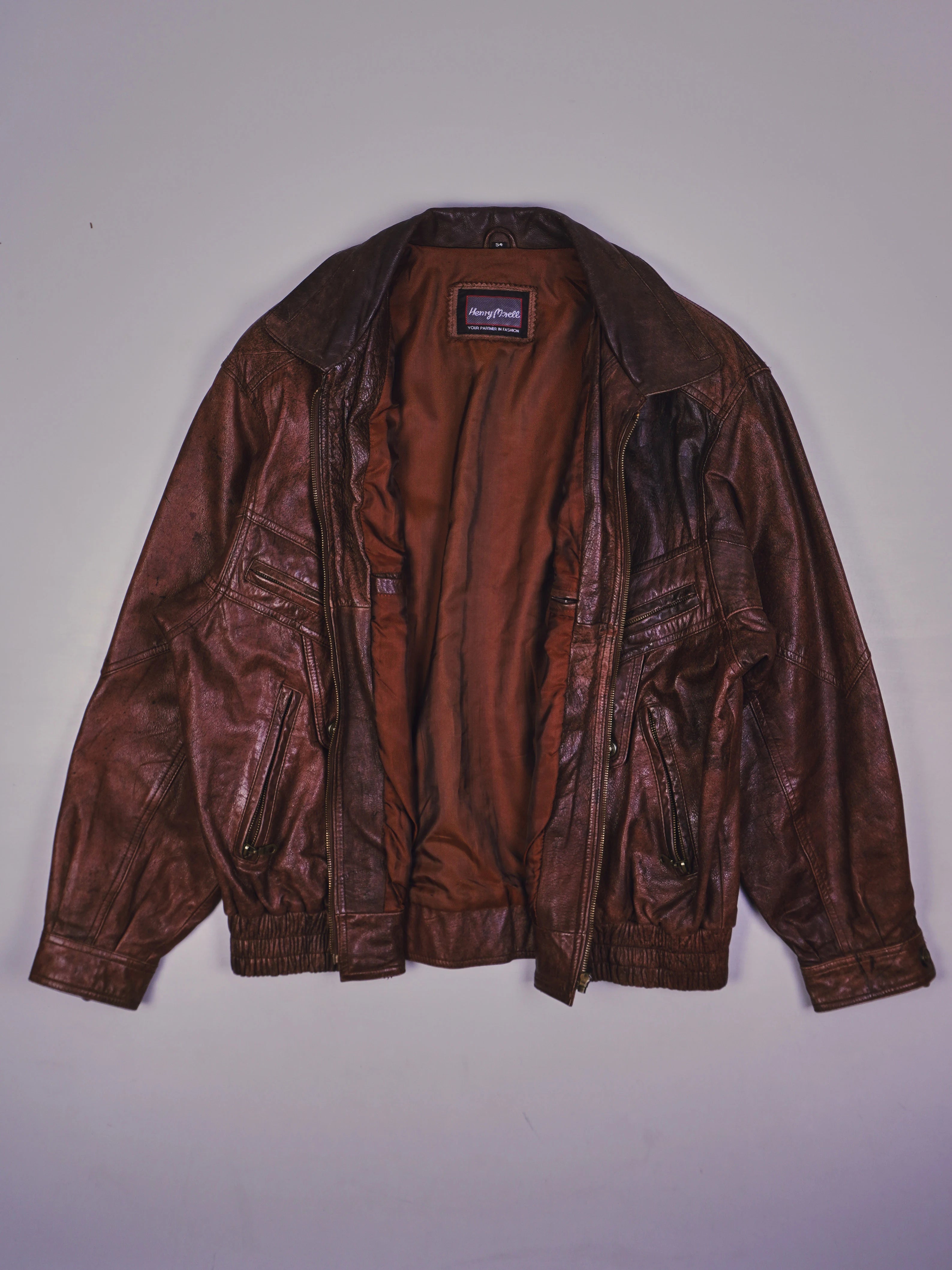 Vintage Lederjacke (L)