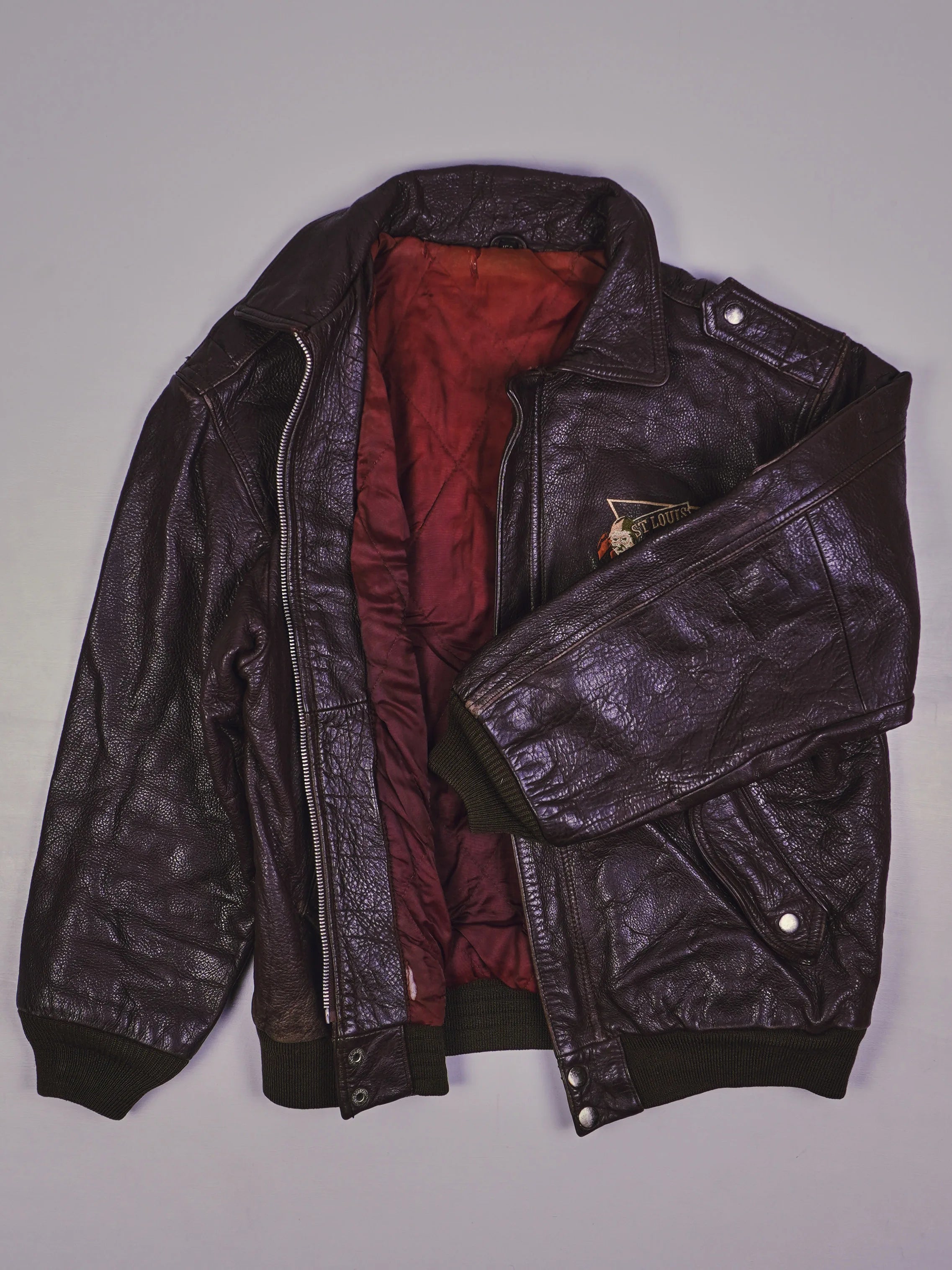 Vintage Piloten Lederjacke (S)