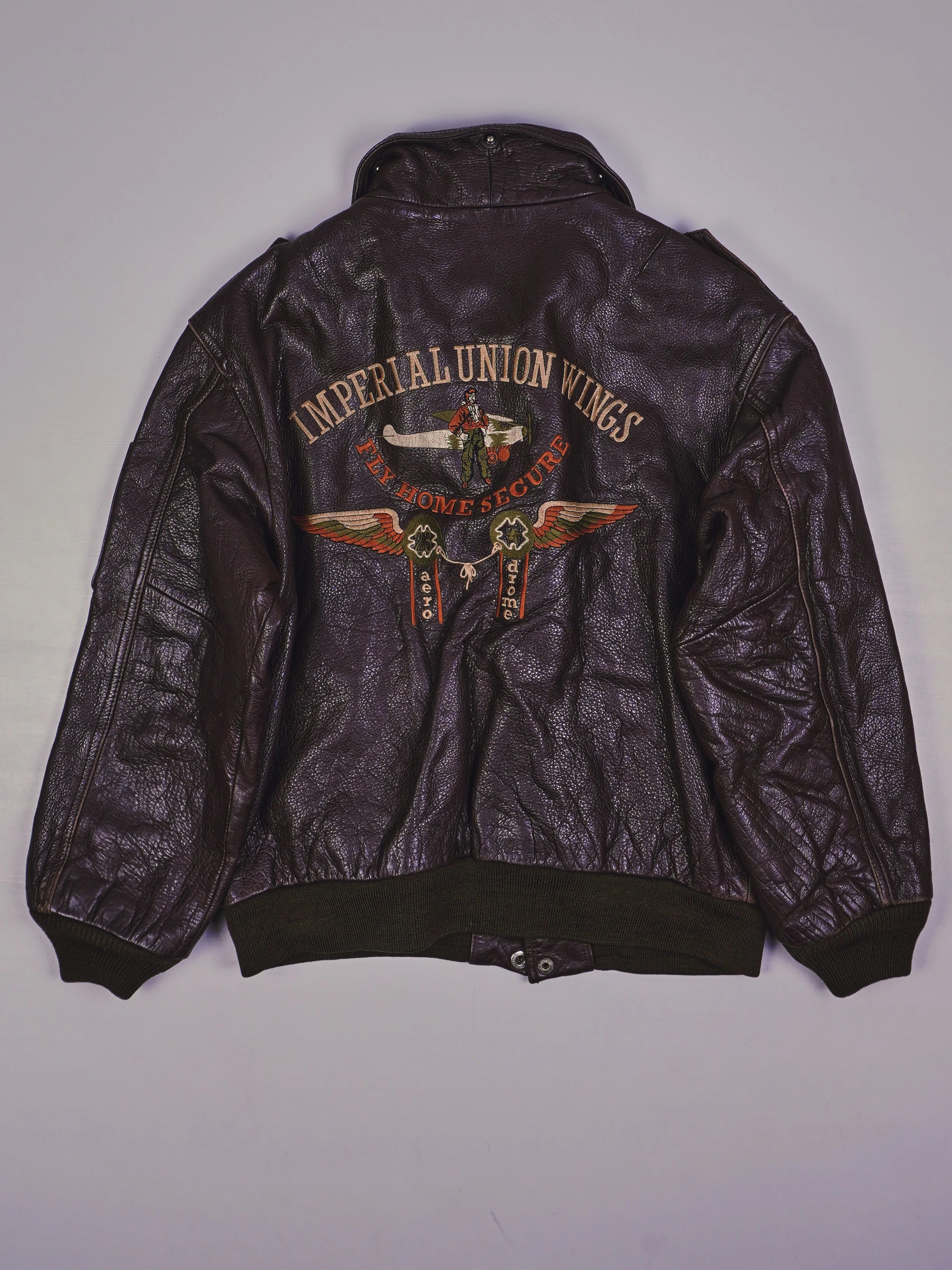 Vintage Piloten Lederjacke (S)