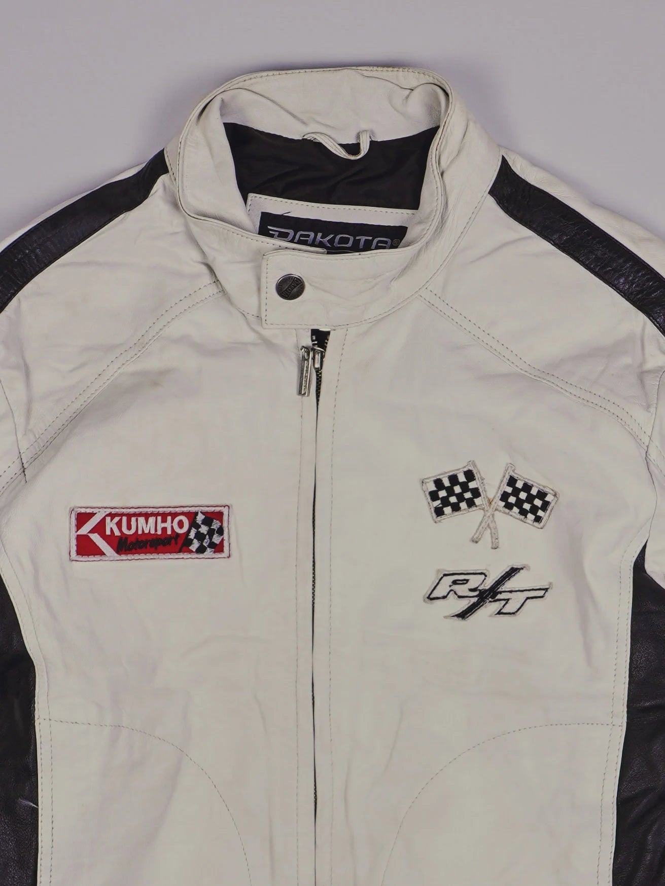 Vintage Dakota Racing Lederjacke (S)