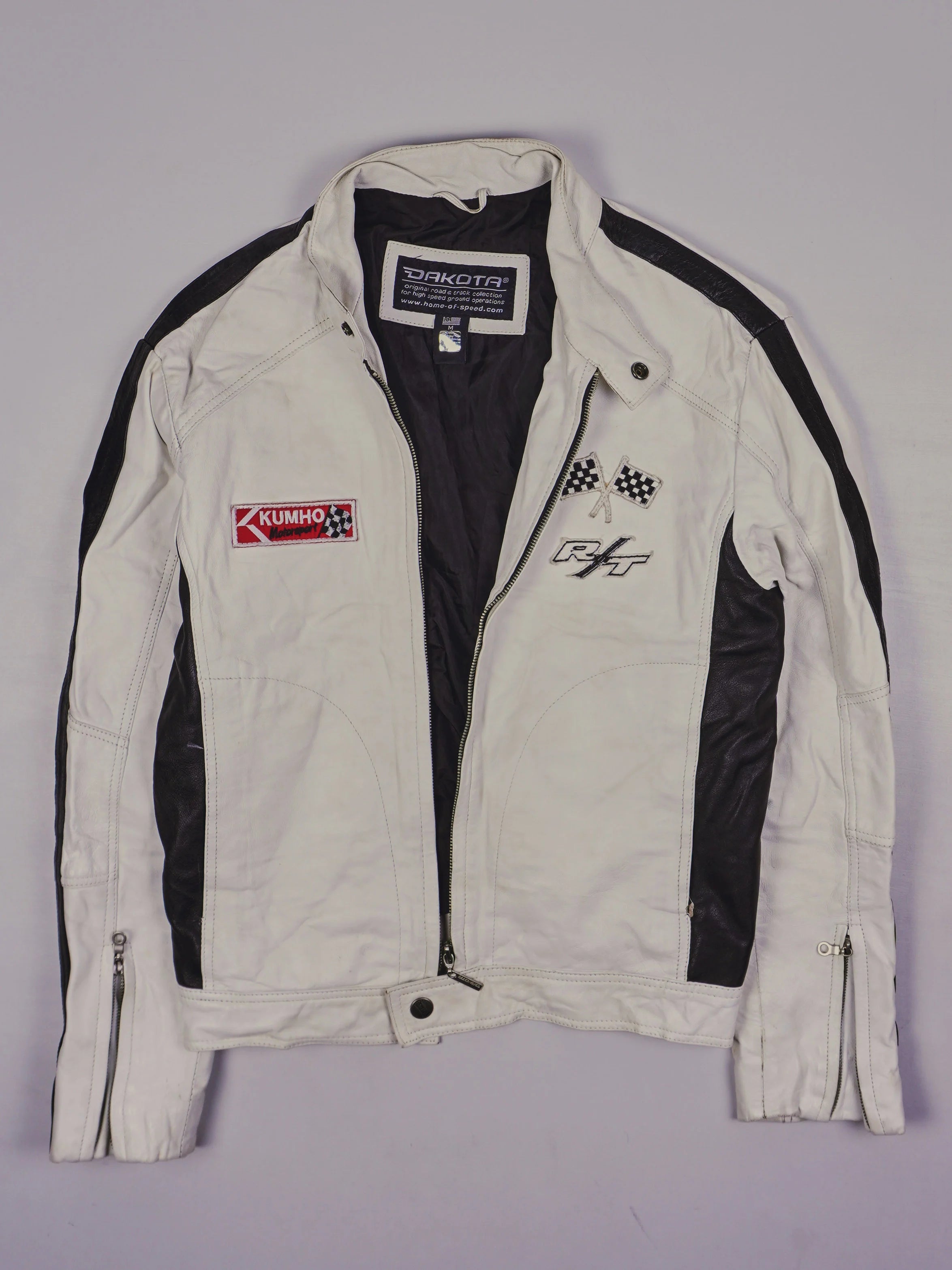 Vintage Dakota Racing Lederjacke (S)