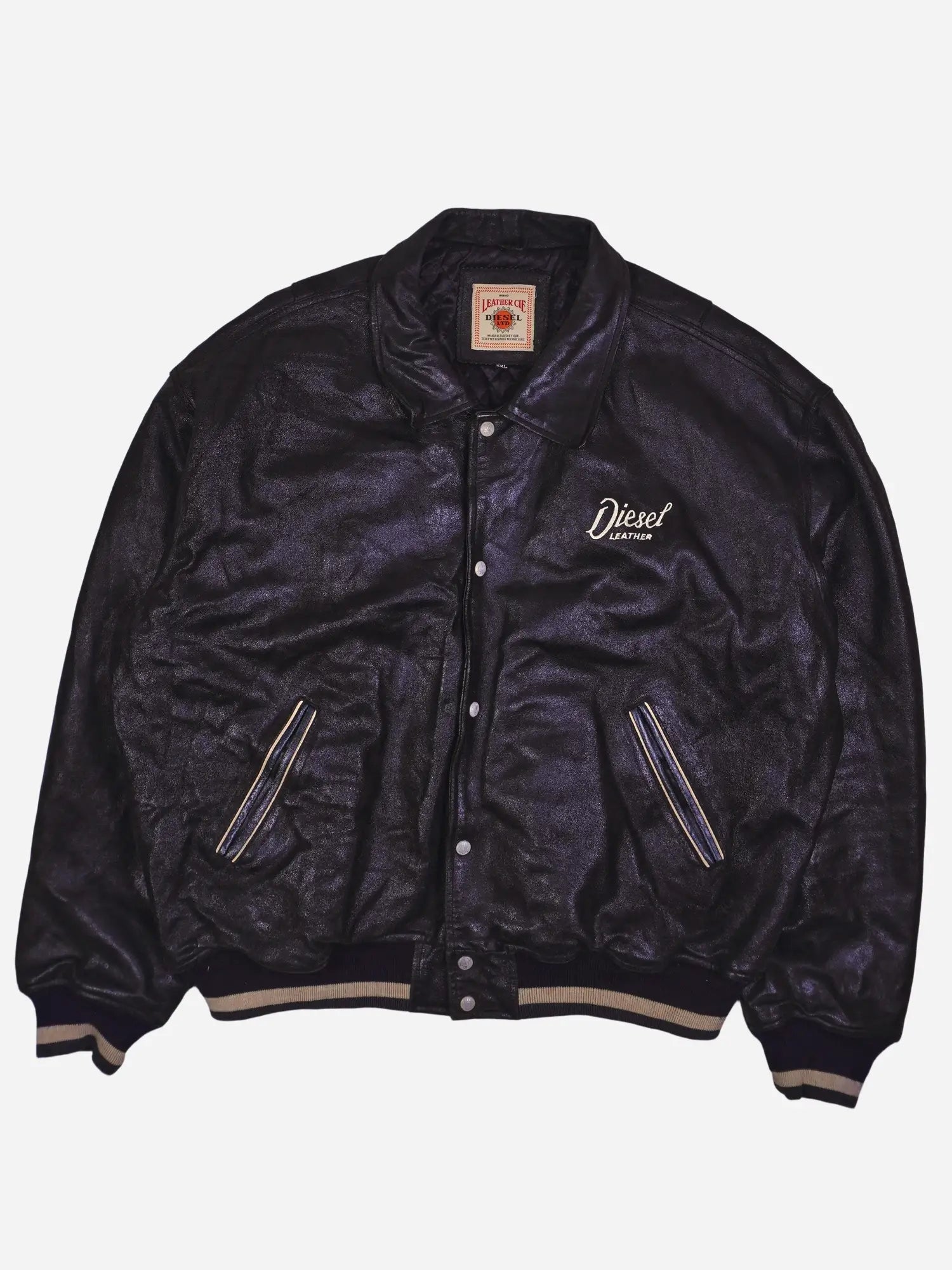 Vintage Diesel Lederjacke (L)