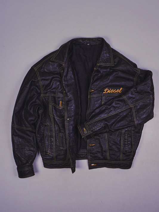 Vintage Diesel Lederjacke (M)