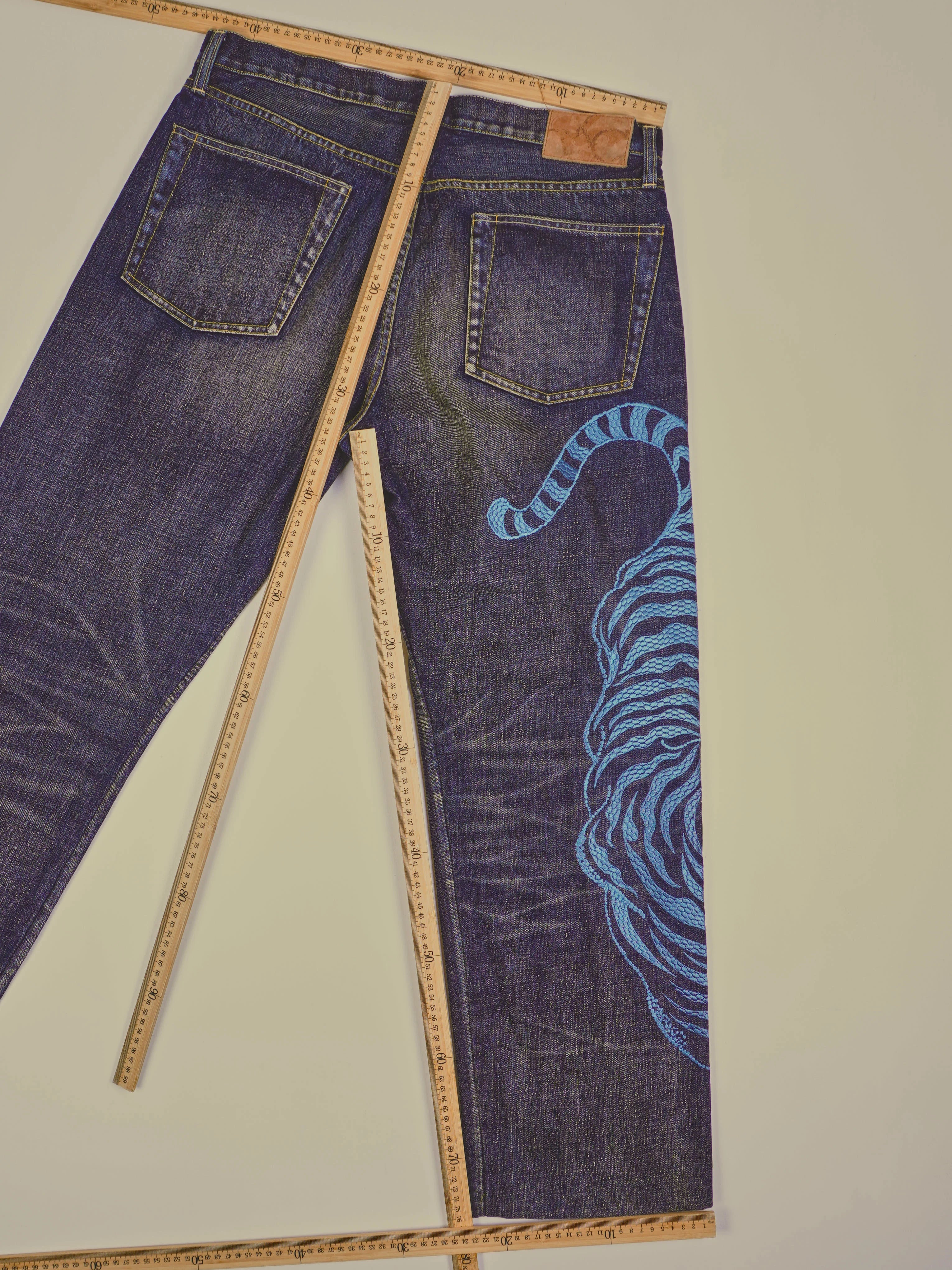 Vintage Printed Jeans (W36)
