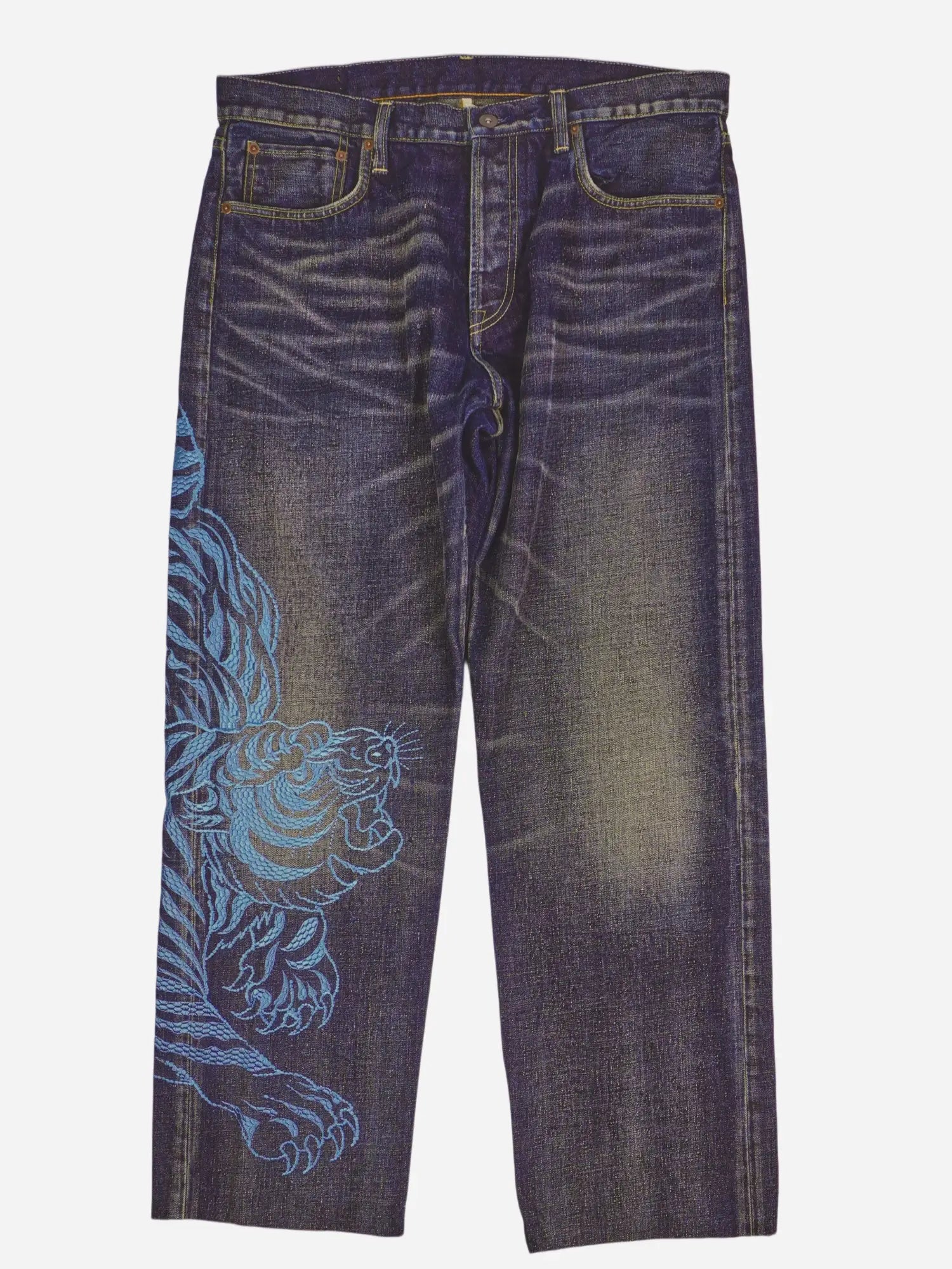 Vintage Printed Jeans (W36)