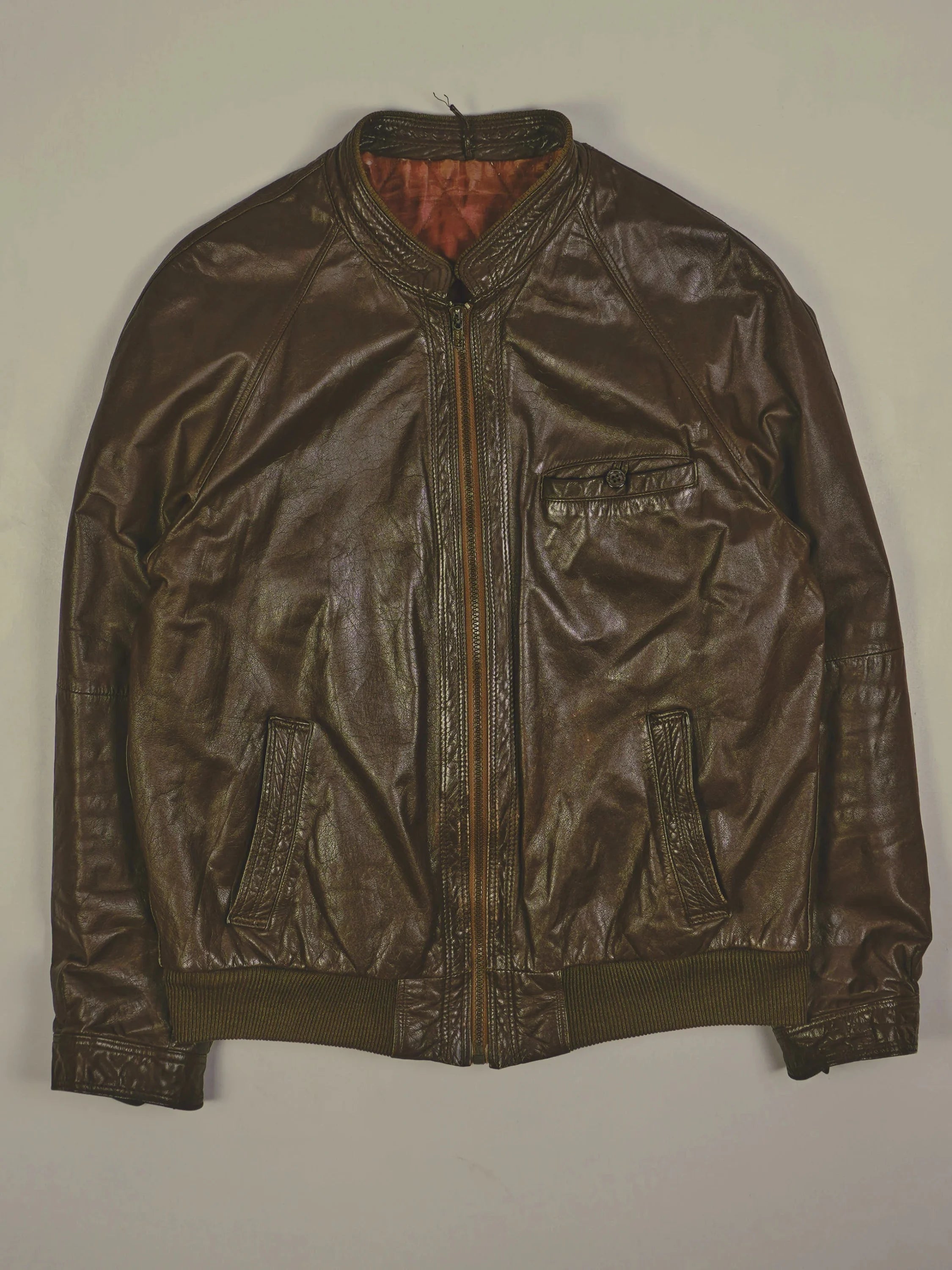 Vintage Lederjacke (M)