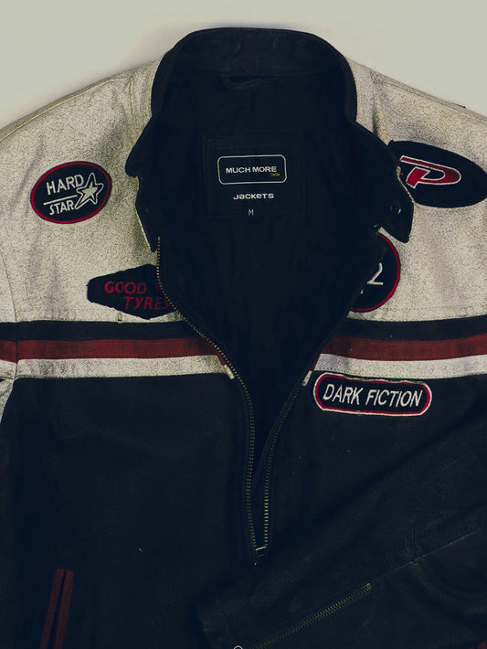 Vintage Racing Lederjacke (M)