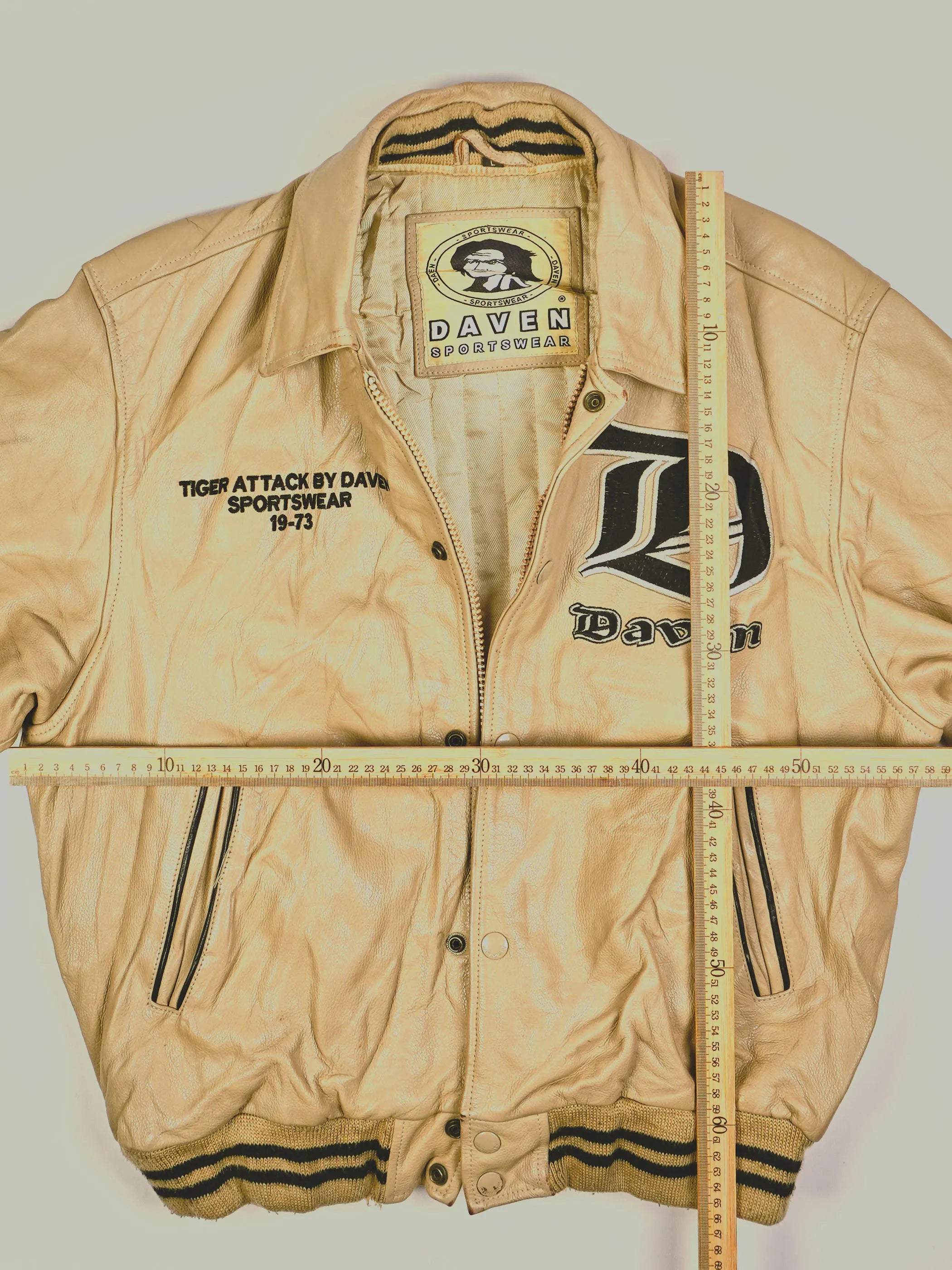 Vintage Daven Lederjacke (L)