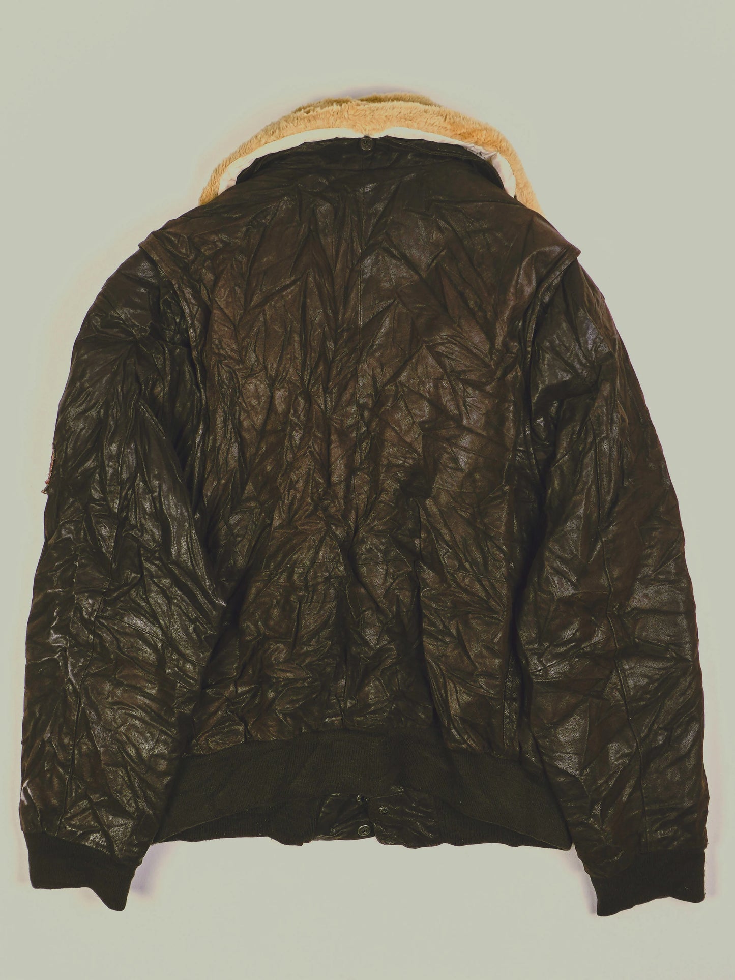 Vintage Army Piloten Lederjacke (M)