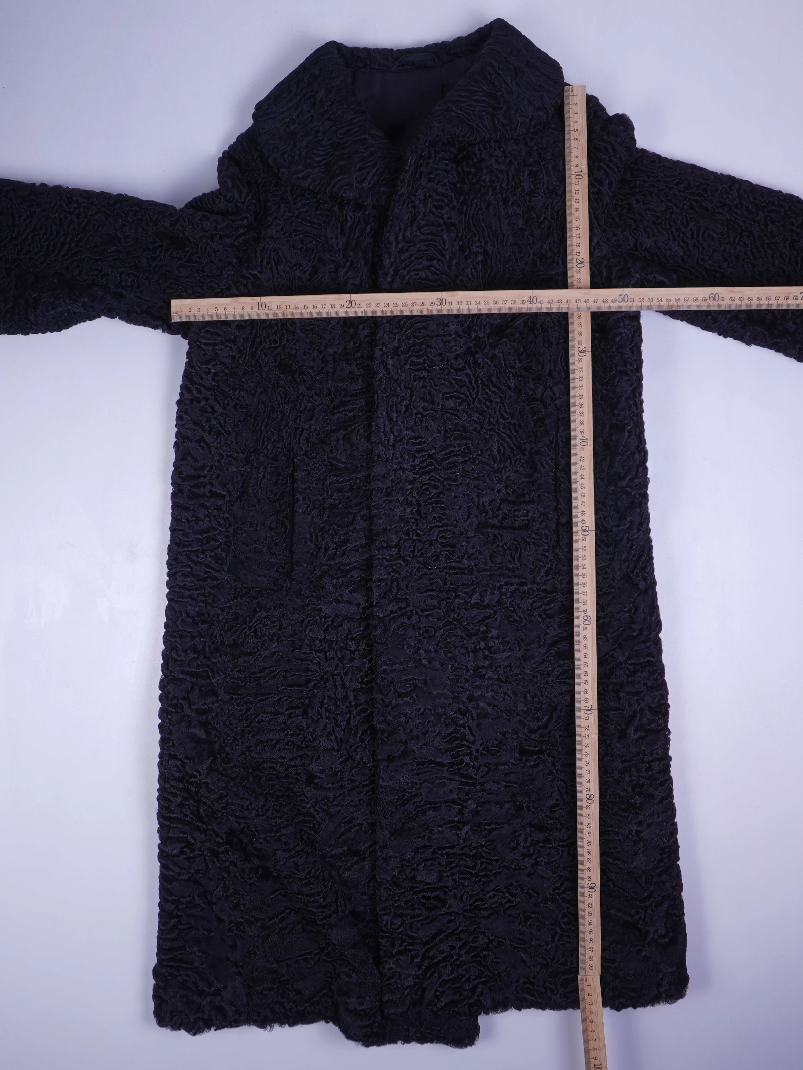 Vintage Felljacke Schwarz