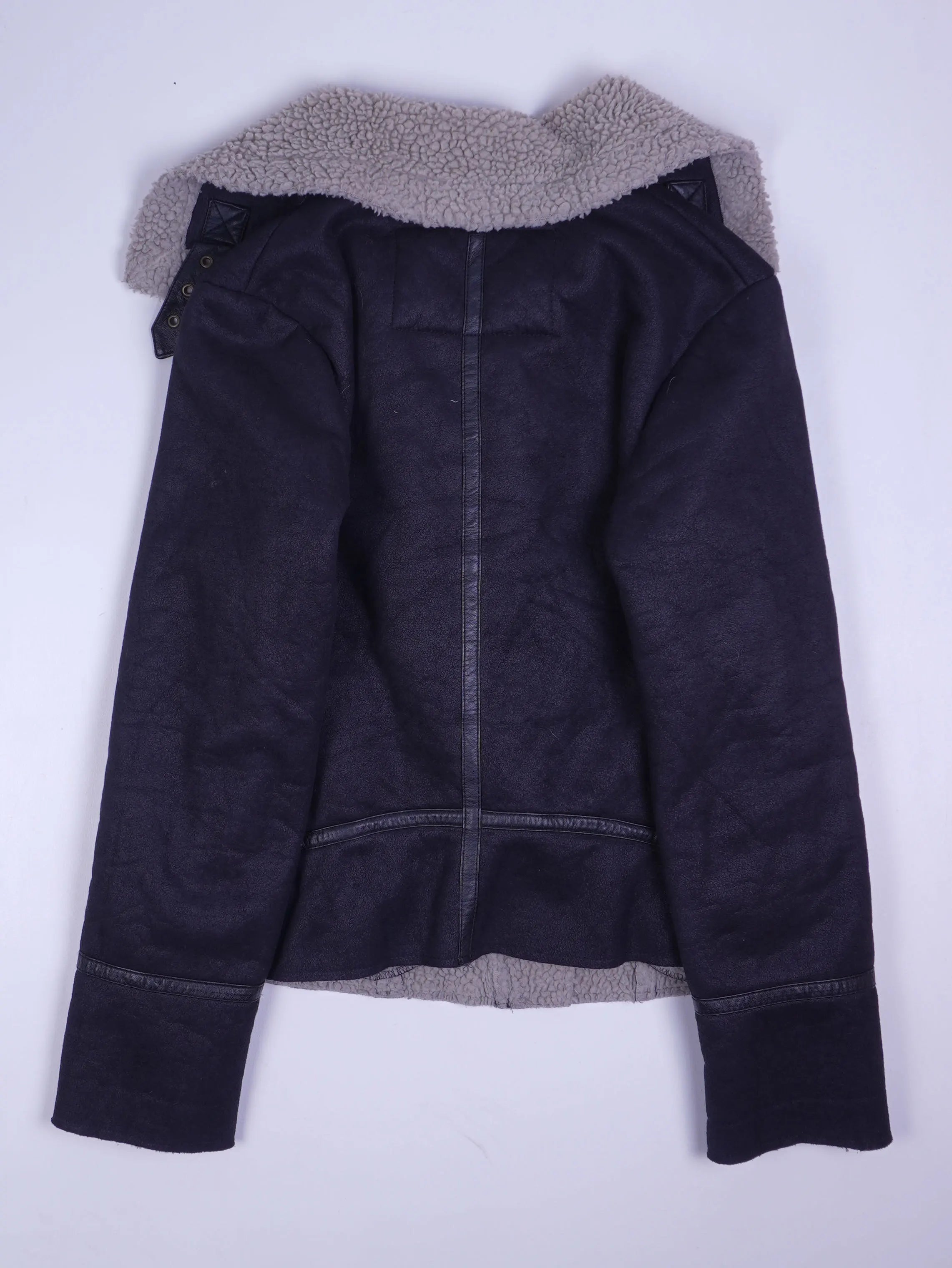 Vintage Lederjacke Schwarz