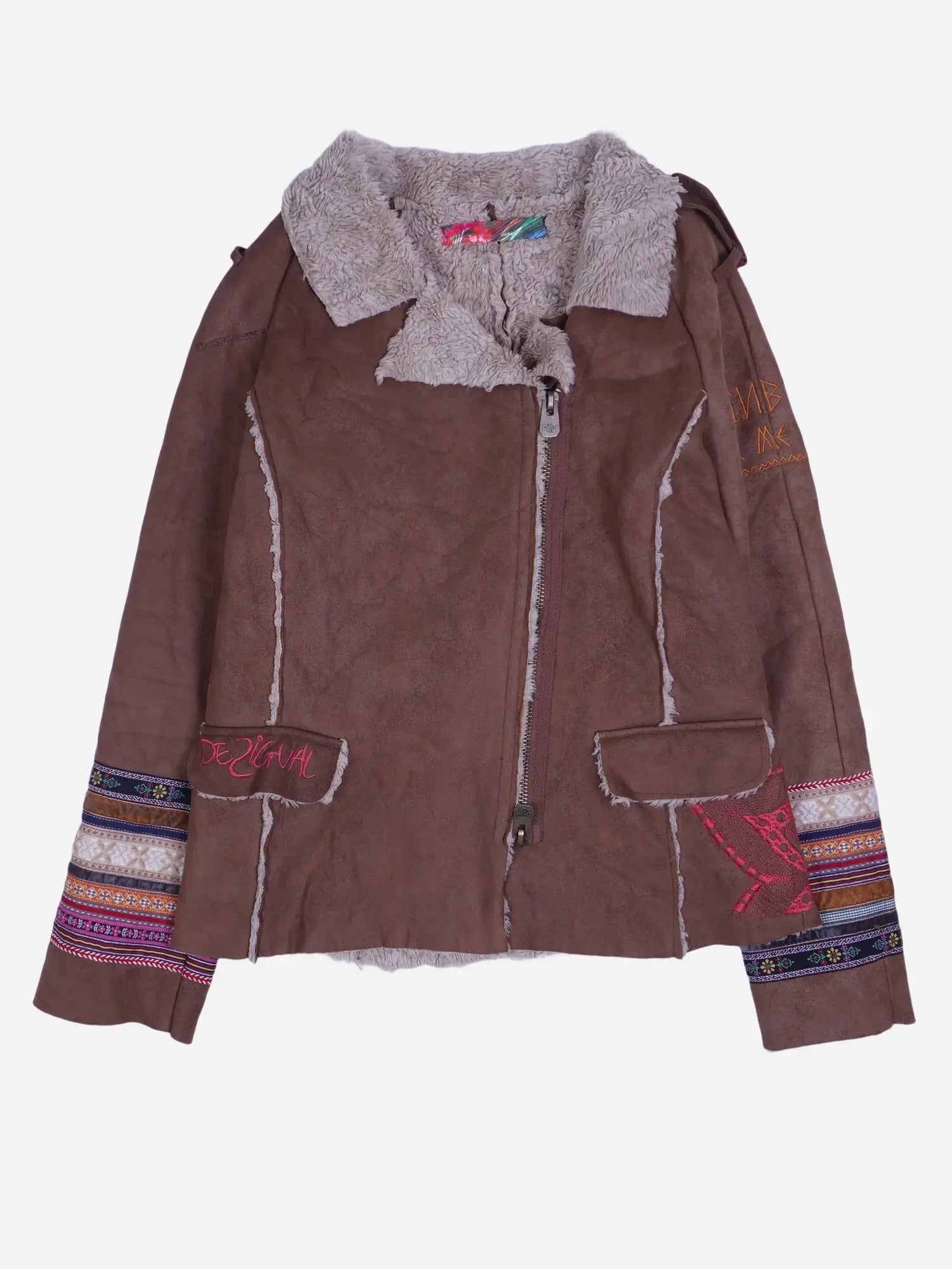 Vintage Felljacke Braun