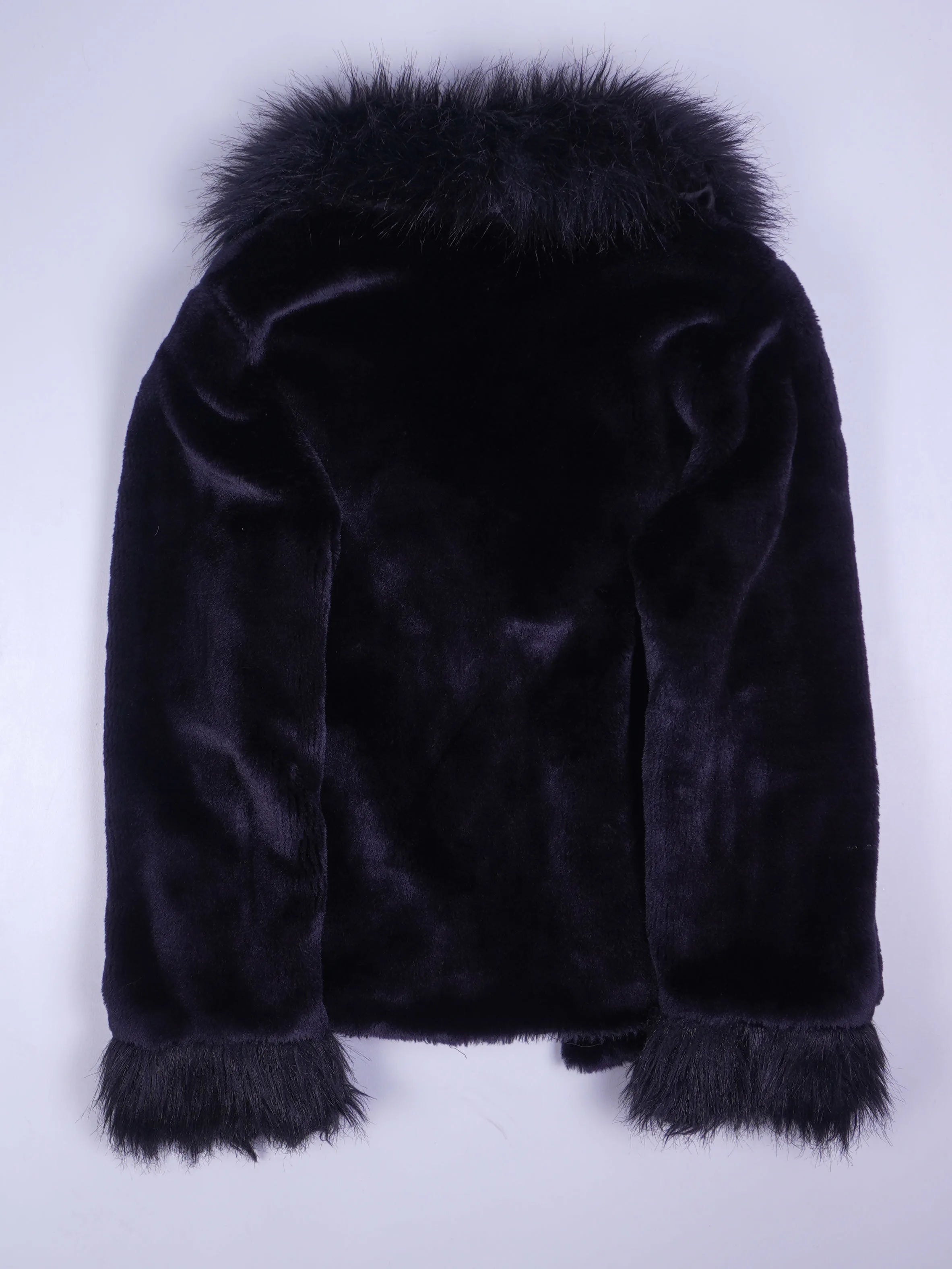 Vintage Felljacke Schwarz