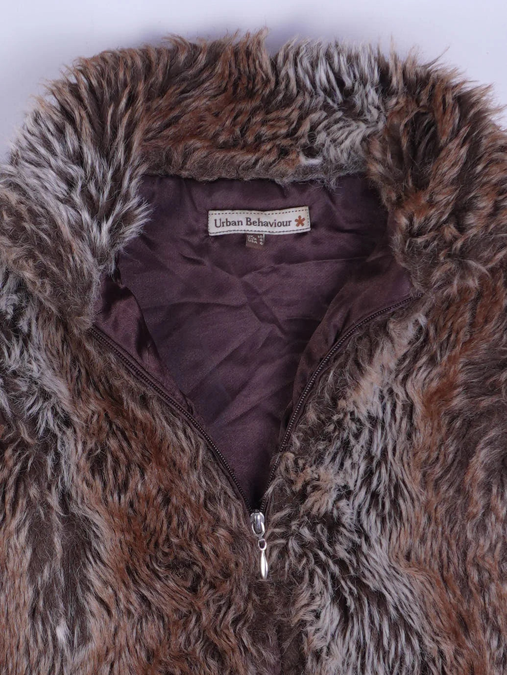 Vintage Weste Braun-grau Meliert