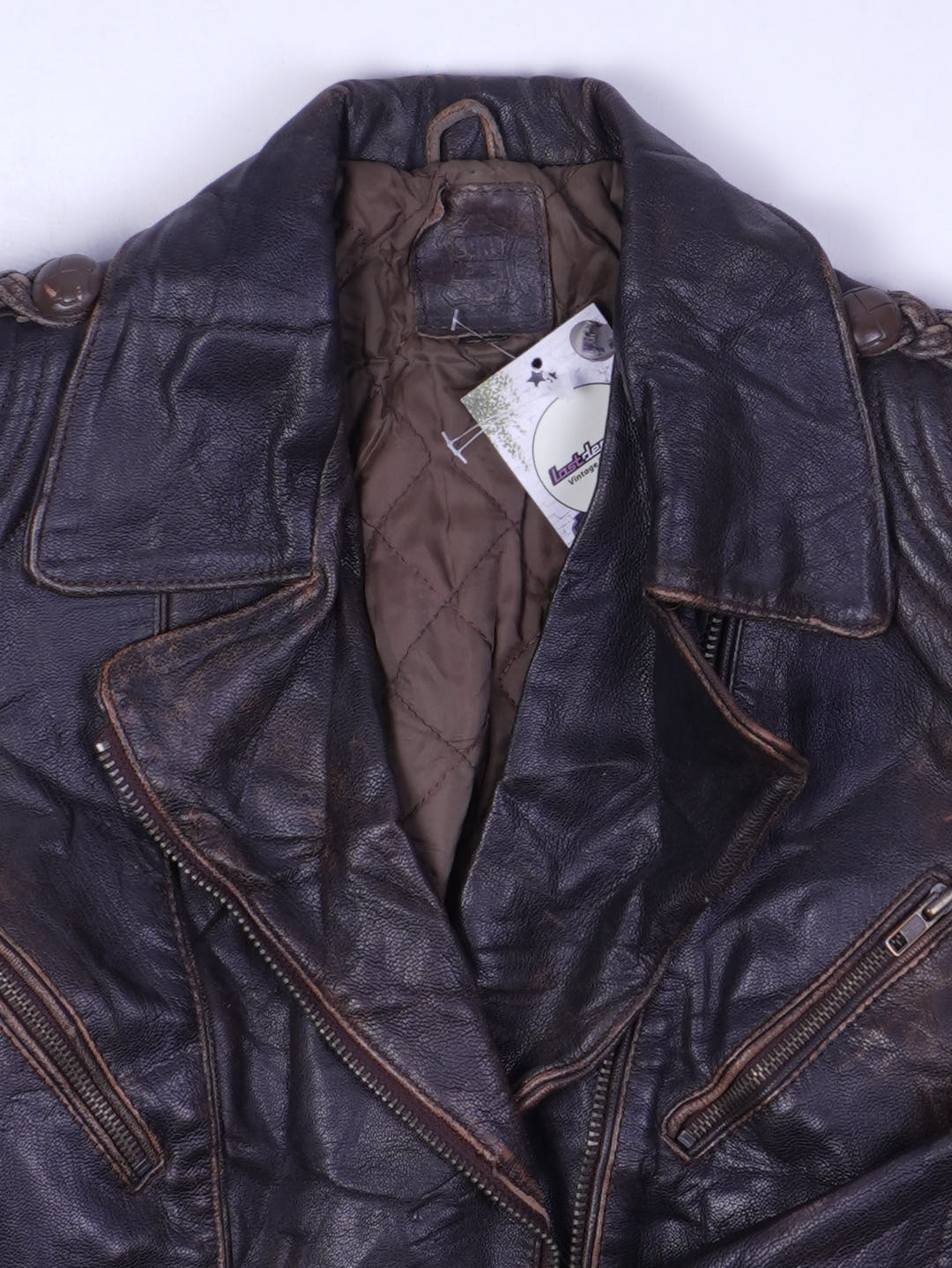 Vintage Lederjacke (XS)