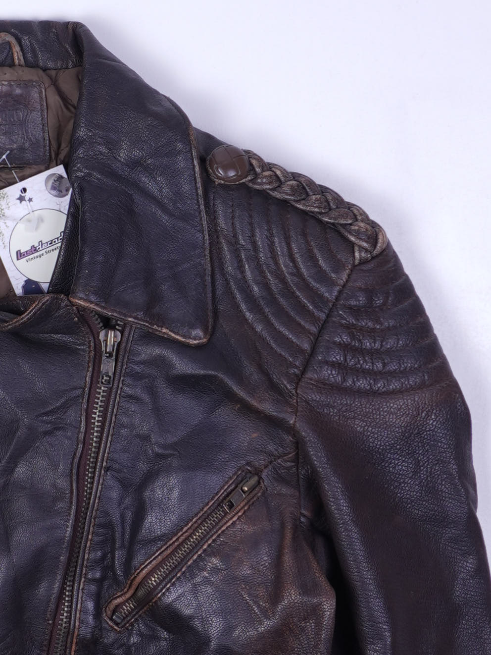 Vintage Lederjacke (XS)