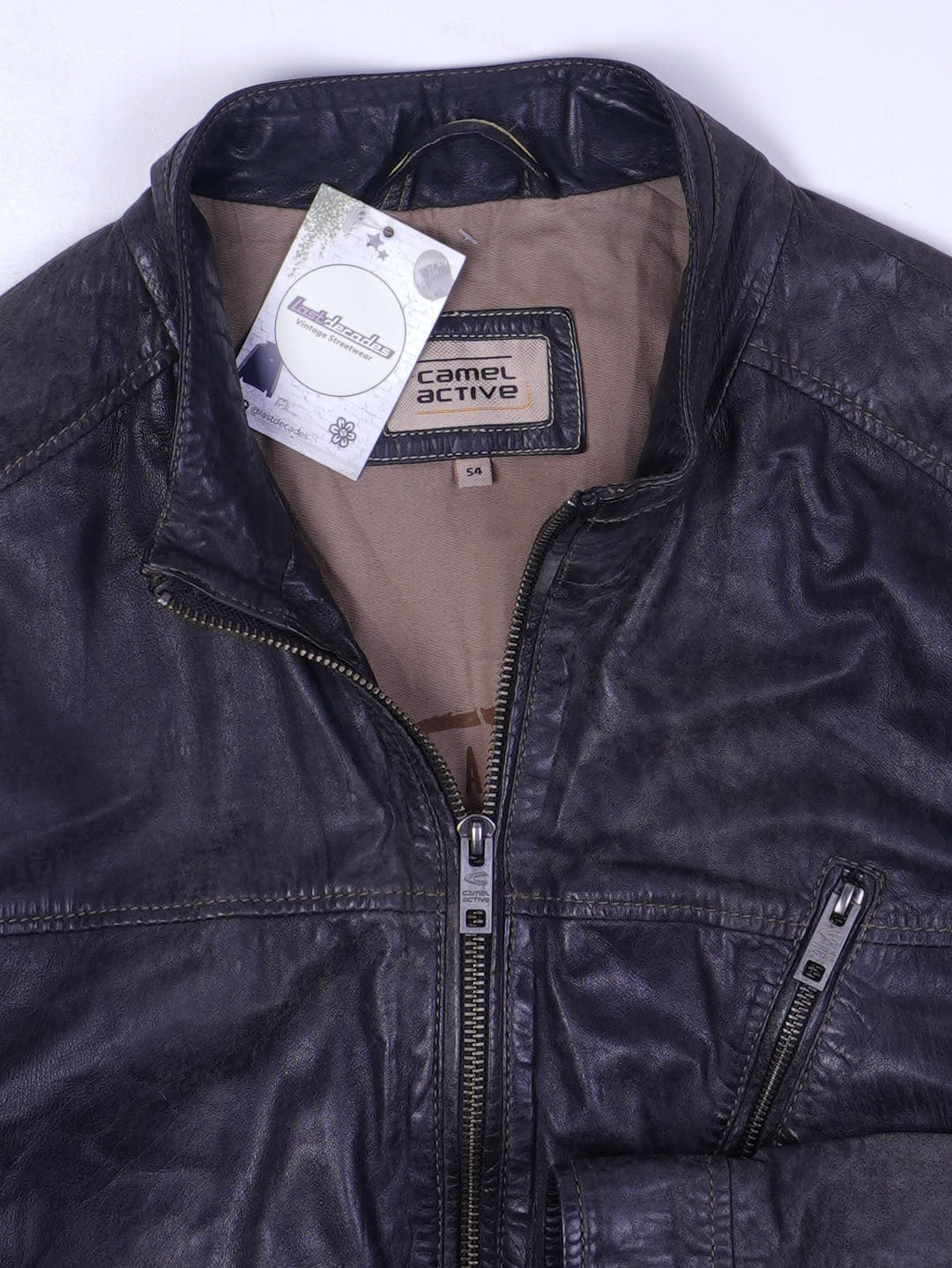 Camel Lederjacke (XL)