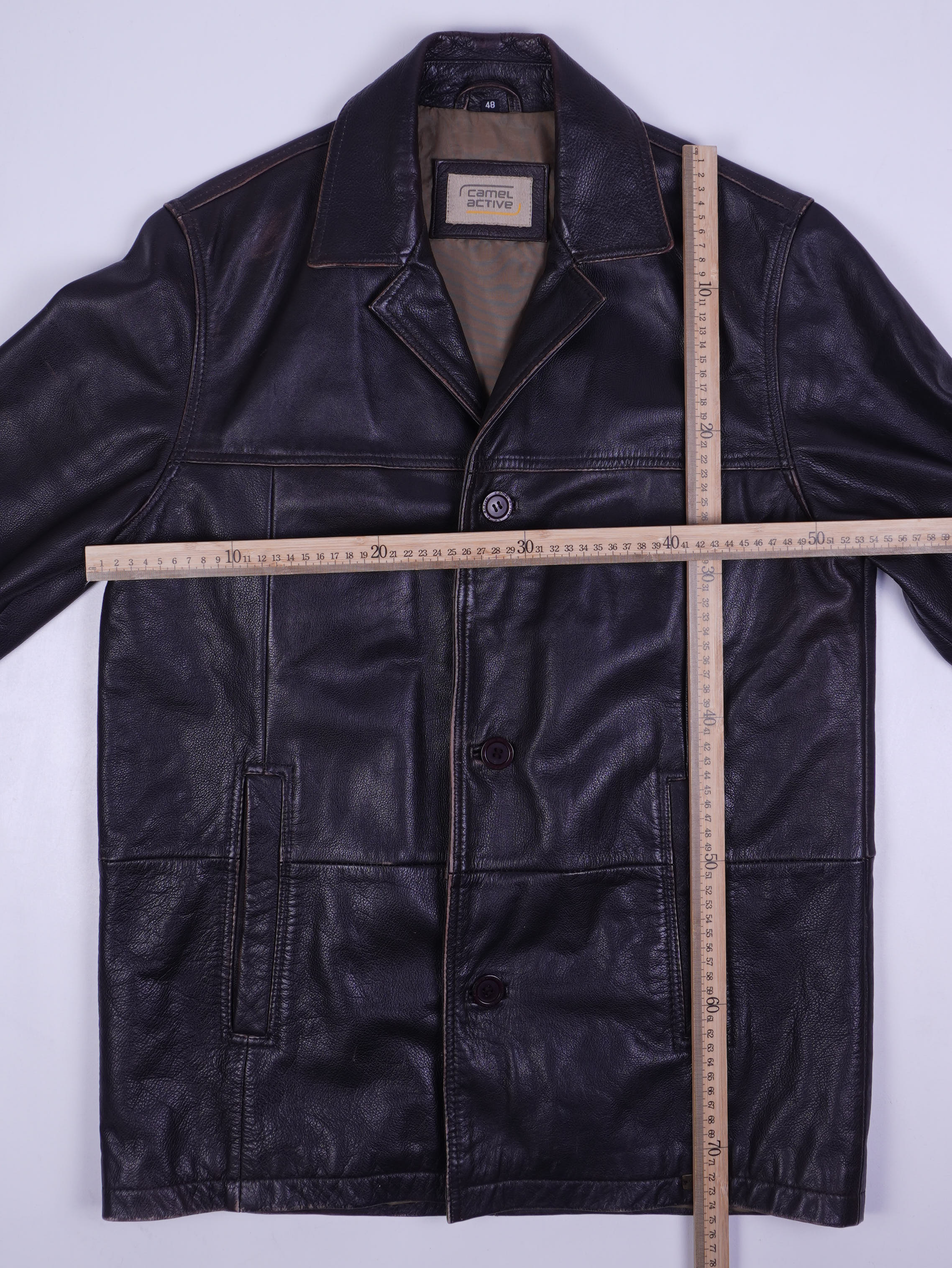 Camel Lederjacke (XL)