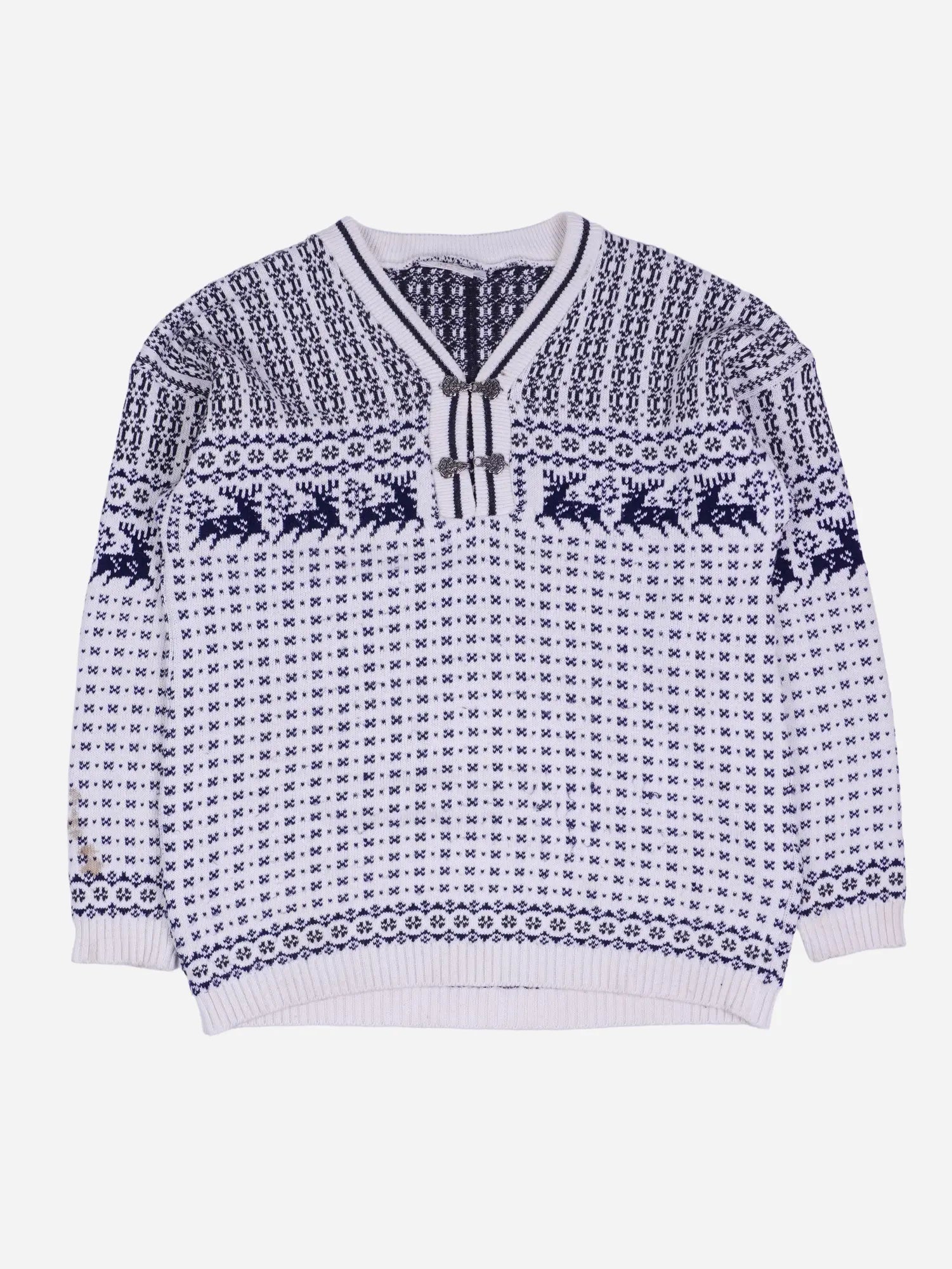 Vintage Half Button Sweater (XL)