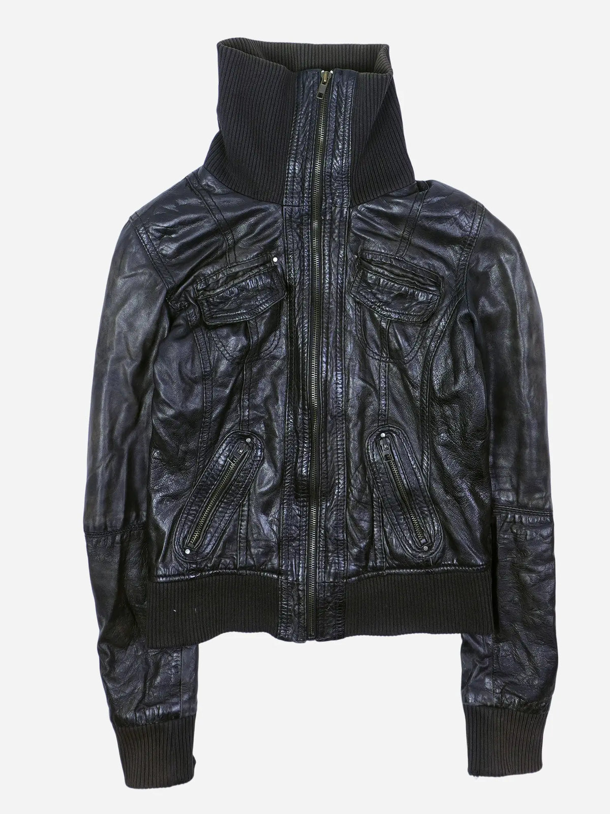 Vintage Lederjacke (XS)