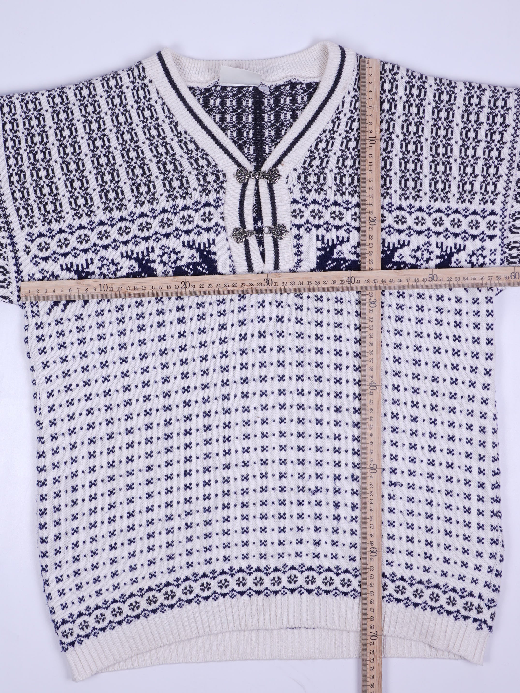 Vintage Half Button Sweater (XL)