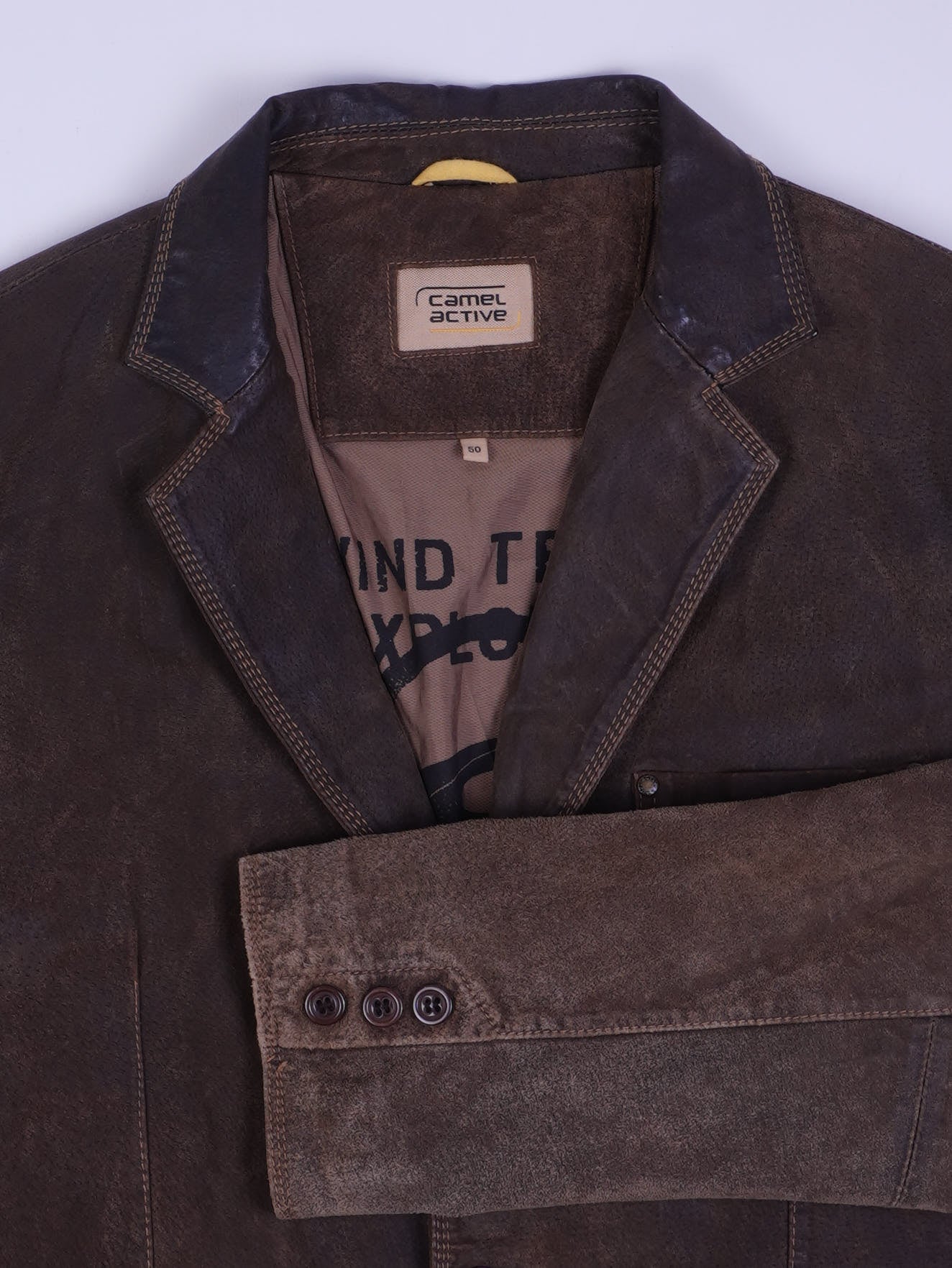 Camel Lederjacke (XL)