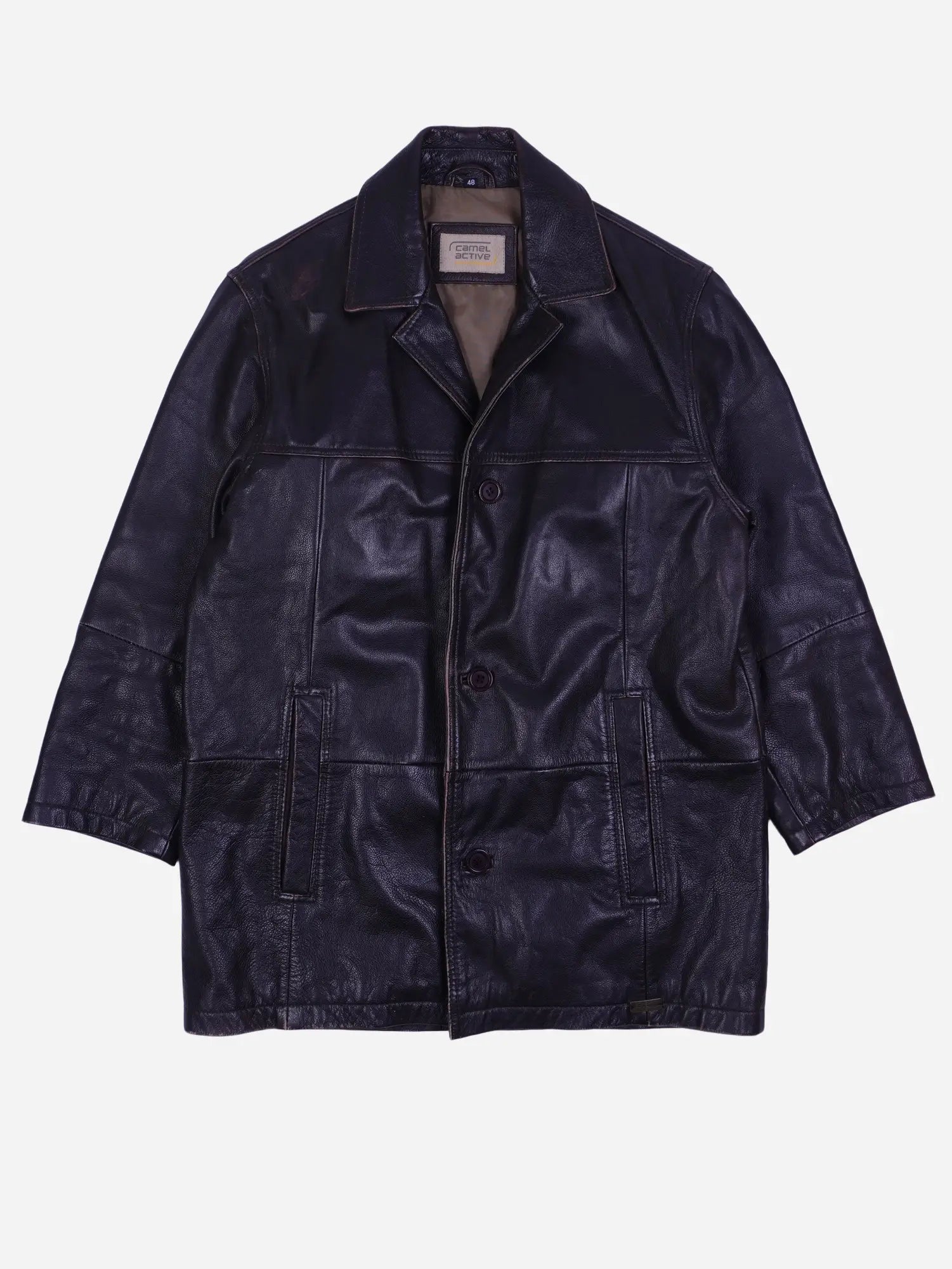 Camel Lederjacke (XL)